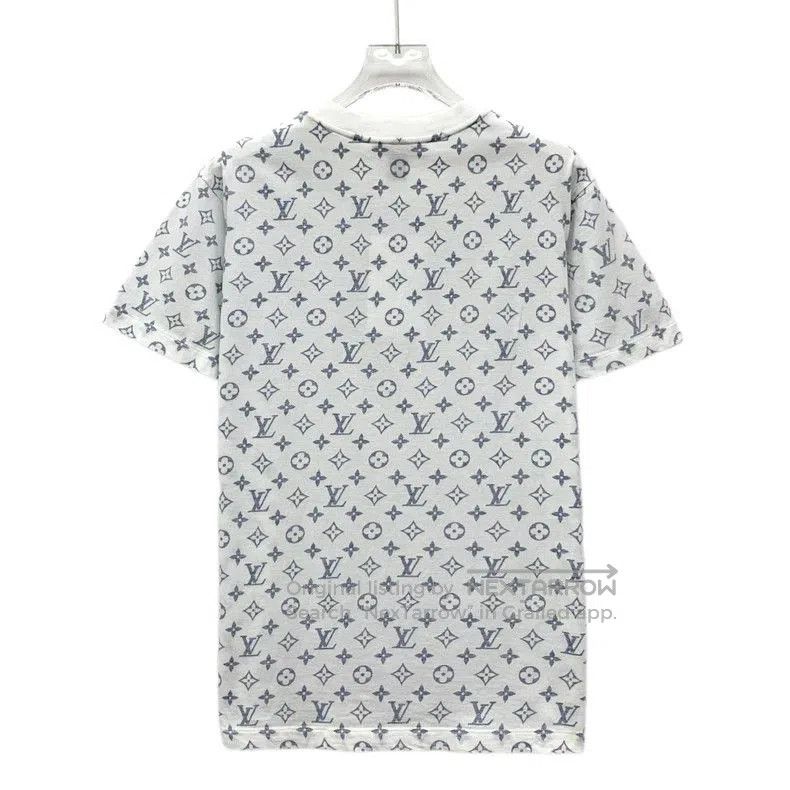 Louis Vuitton Louis Vuitton White Logo Print Short Sleeve T. Size US L / EU 52-54 / 3 - 2 Thumbnail