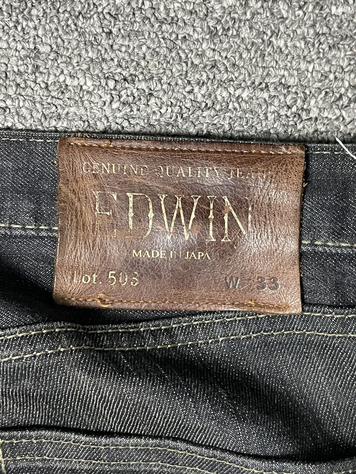 Edwin × Japanese Brand × Vintage EDWIN Men’s Straight Cut Jeans (83) Size US 36 / EU 52 - 11 Thumbnail