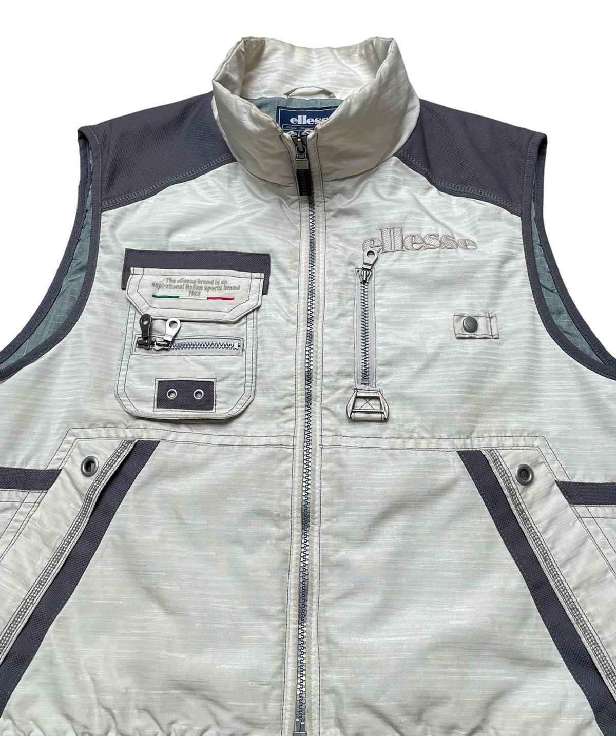 Ellesse × Vintage Vintage Brand Ellese Ski Vest Jacket 1990s Size US L / EU 52-54 / 3 - 3 Thumbnail