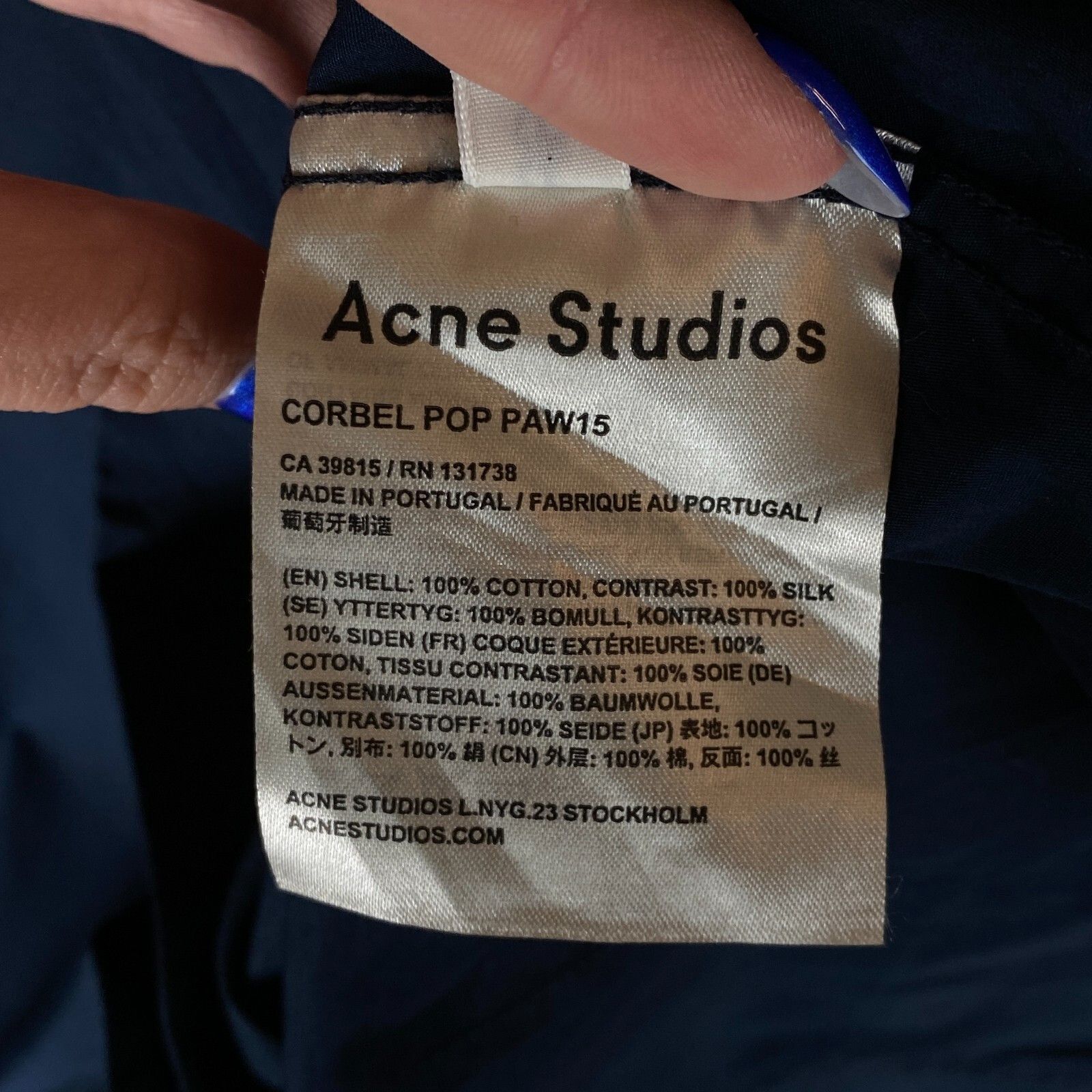 Acne Studios Acne Studios Shirt Women's Size 38 Blue Long Sleeve ` Size XS / US 0-2 / IT 36-38 - 6 Thumbnail