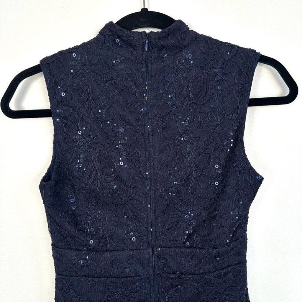 Other Jess Wright Sequin Floral Lace High Neck Dress Size 4 (UK 8) Size S / US 4 / IT 40 - 7 Thumbnail