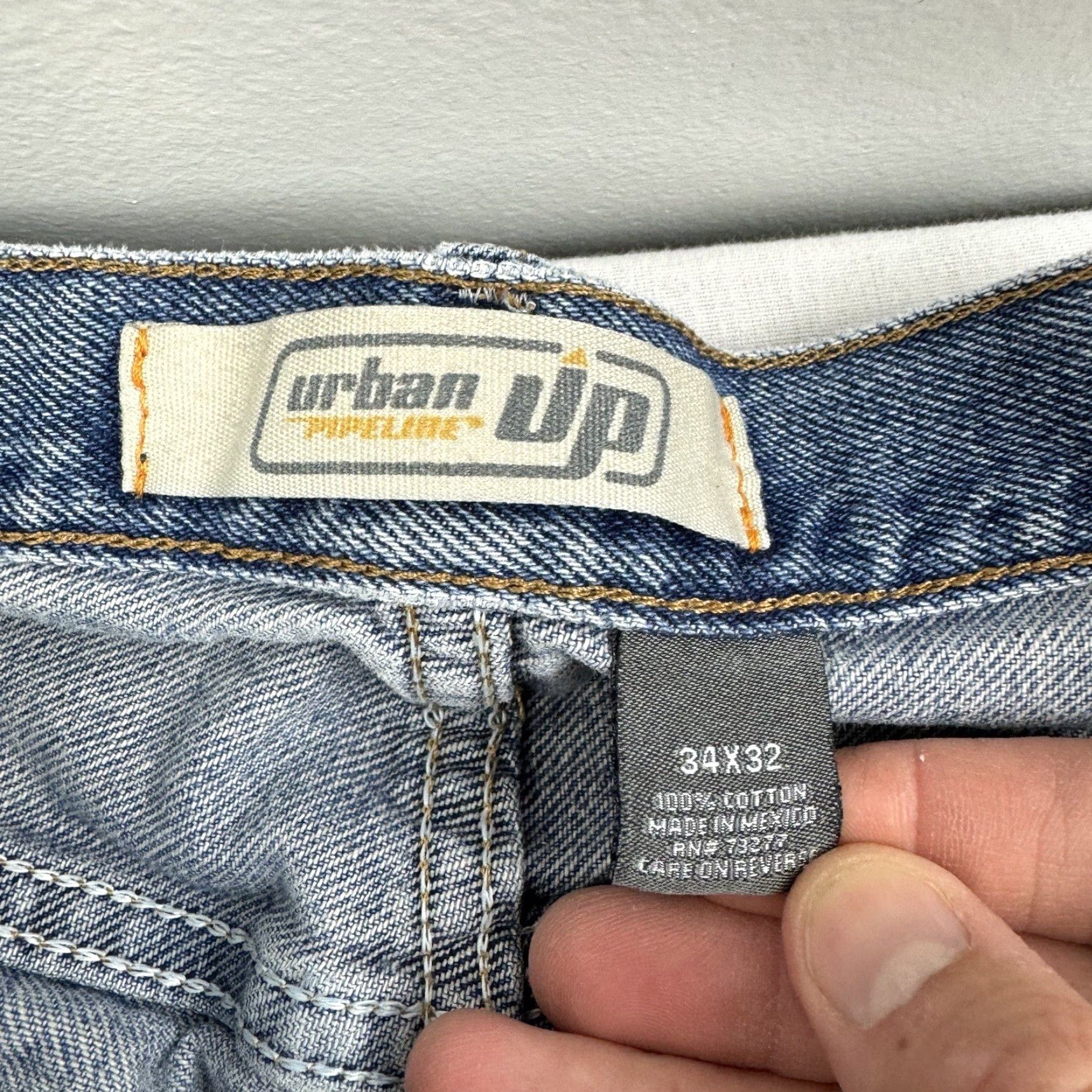 Vintage VINTAGE Urban Pipeline Baggy Jeans Adult 34x32 Blue Grunge Y2K Mens Size US 34 / EU 50 - 3 Thumbnail