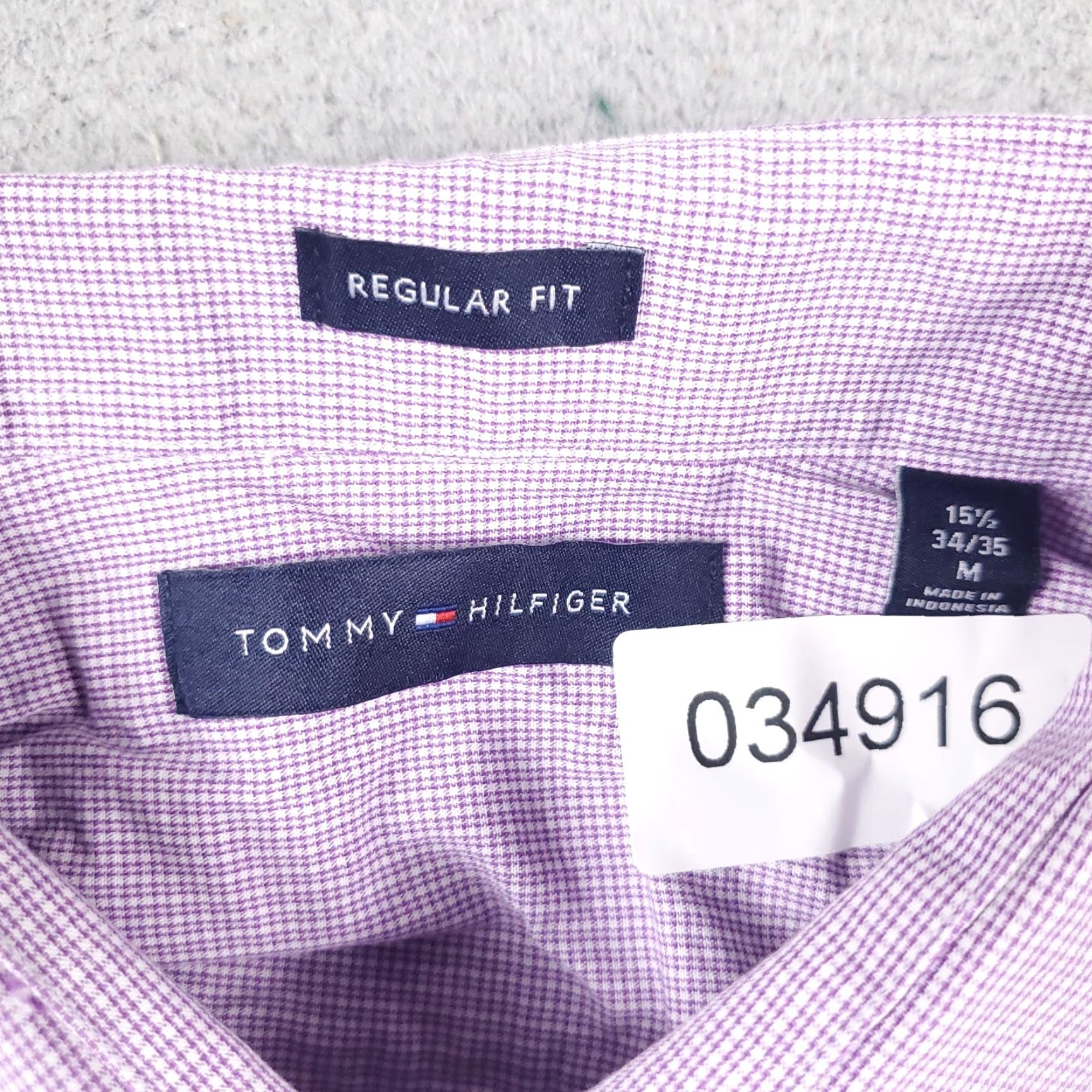 Tommy Hilfiger Tommy Hilfiger Purple Casual Button-Up Shirt Mens Medium Long Sleeve Size US M / EU 48-50 / 2 - 6 Thumbnail