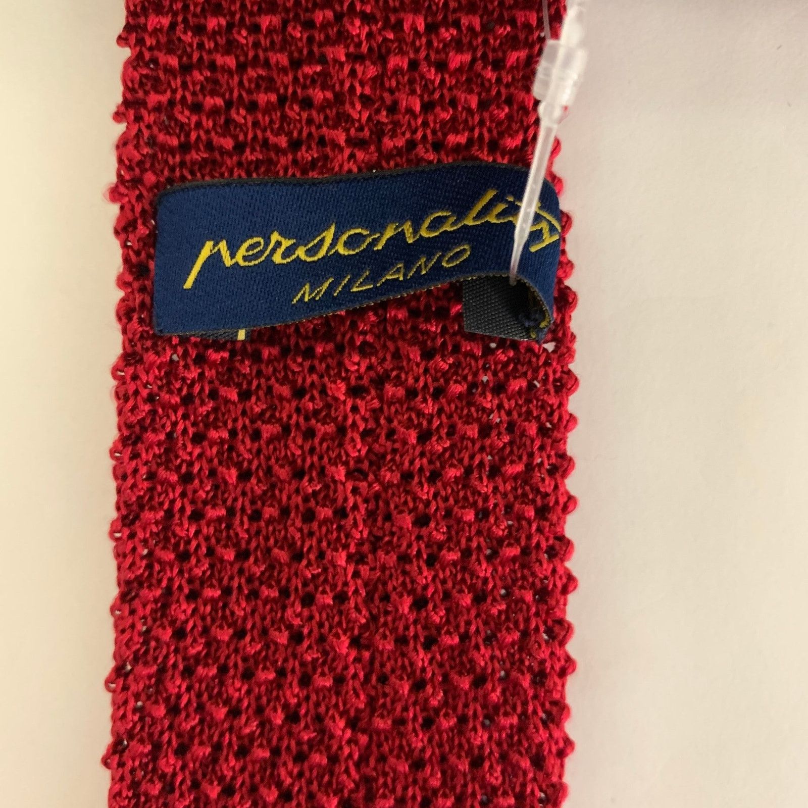 Other PERSONALITY Red Knit Wool Blend Tie Size ONE SIZE - 3 Thumbnail