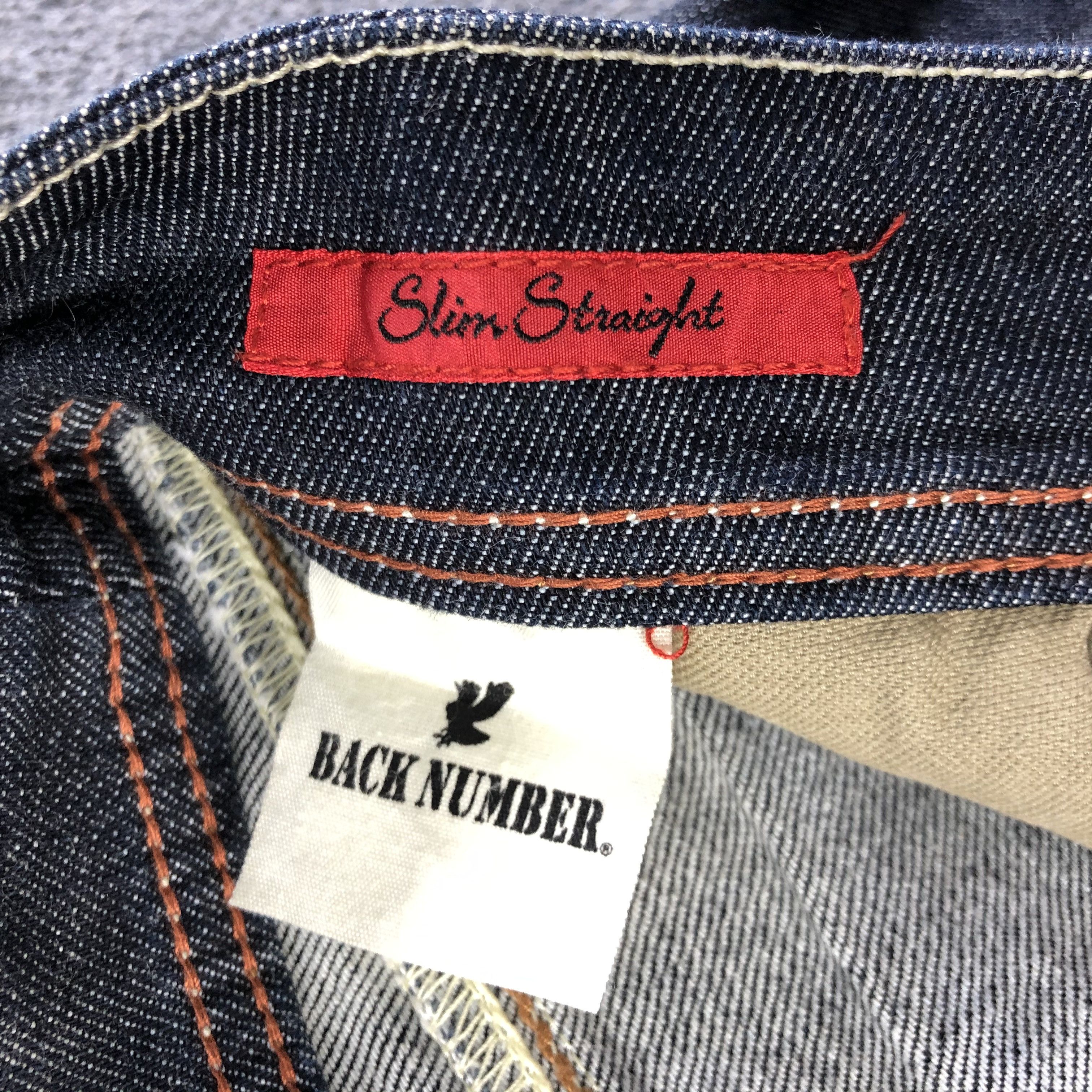 Japanese Brand Japanese Brand Back Number Redline Jeans-J2829 Size US 31 - 9 Thumbnail