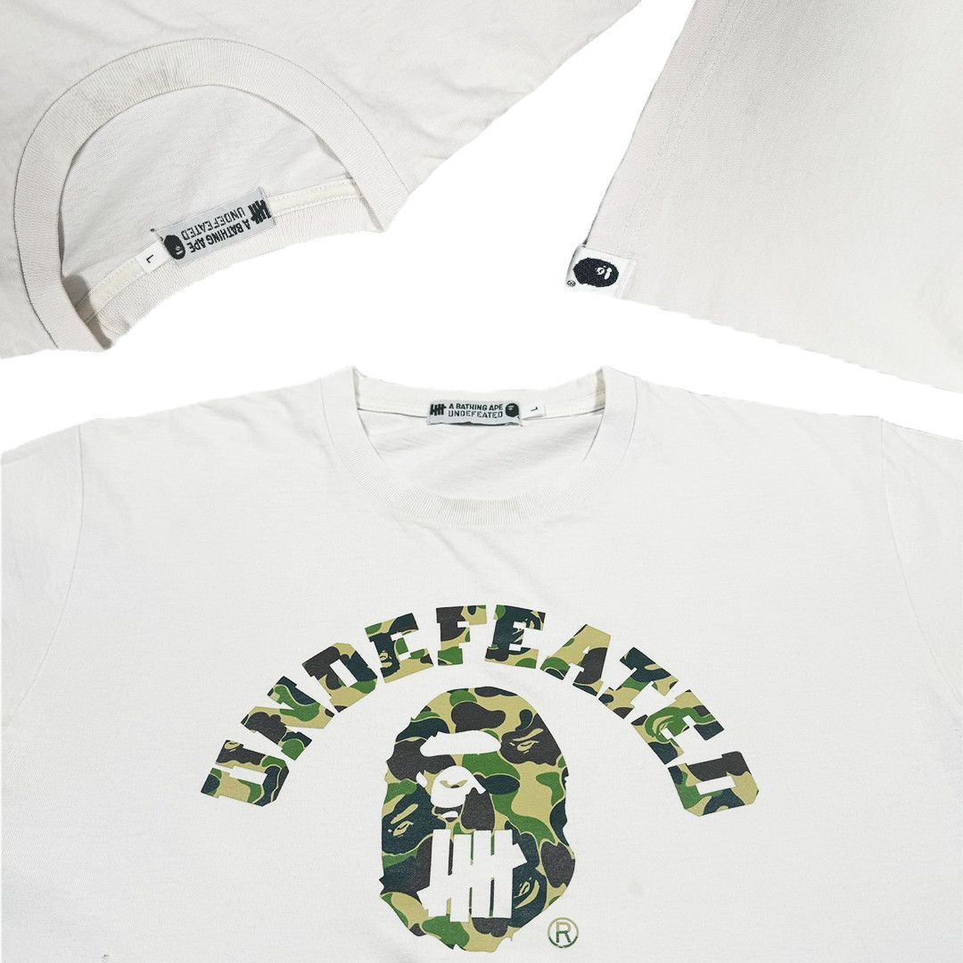Bape × Undefeated Bape X Undefeated - ABC College Tee - White - L Size US L / EU 52-54 / 3 - 3 Thumbnail