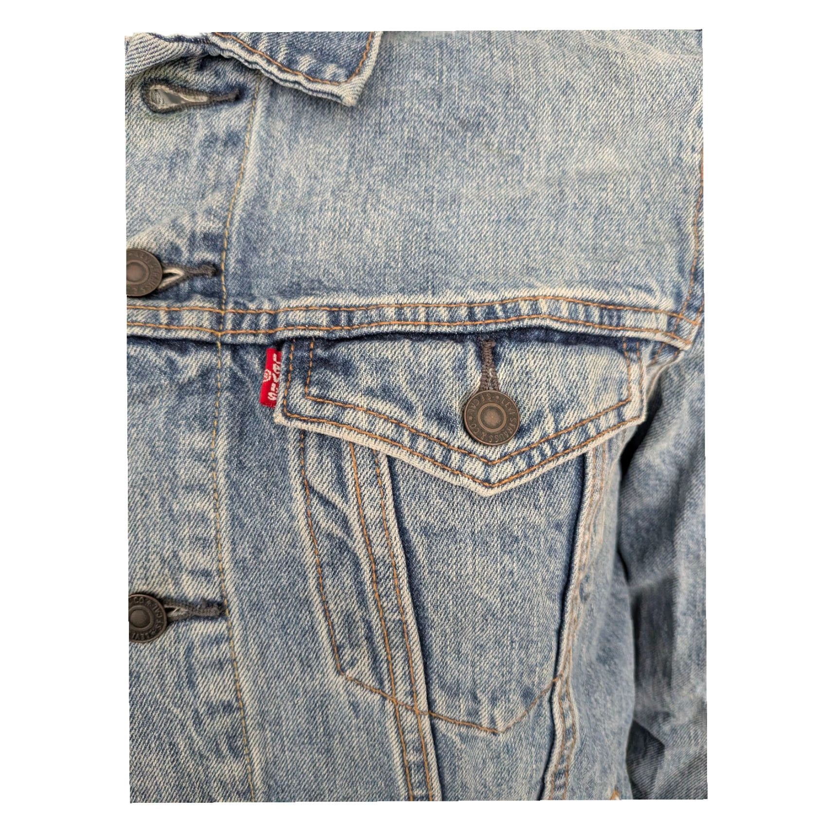 Levi's Levi’s Trucker Denim Jacket M Medium Blue Vintage 100% Cotton Red Tab USA Jacket Mens Vintage USA 90s 00s Size US M / EU 48-50 / 2 - 4 Thumbnail