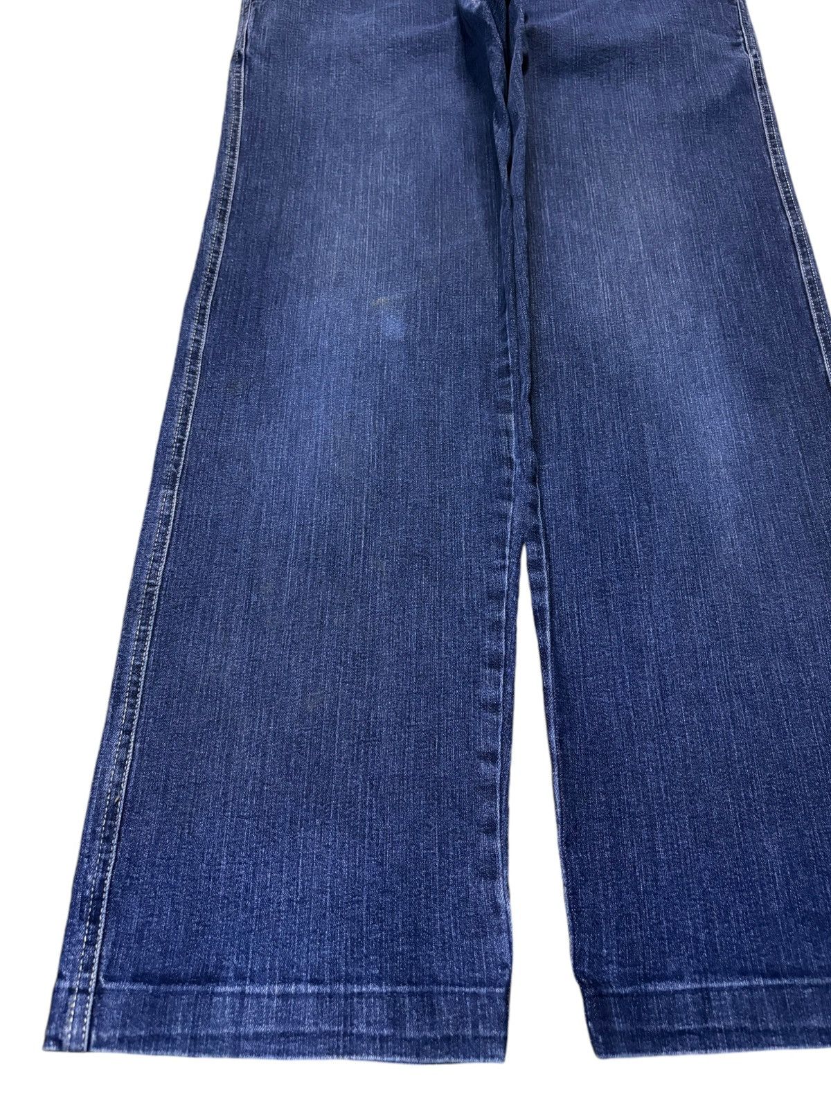 Japanese Brand Vintage Japanese Brand Blue Wash Embroidered Loose Jeans Size US 35 - 6 Thumbnail