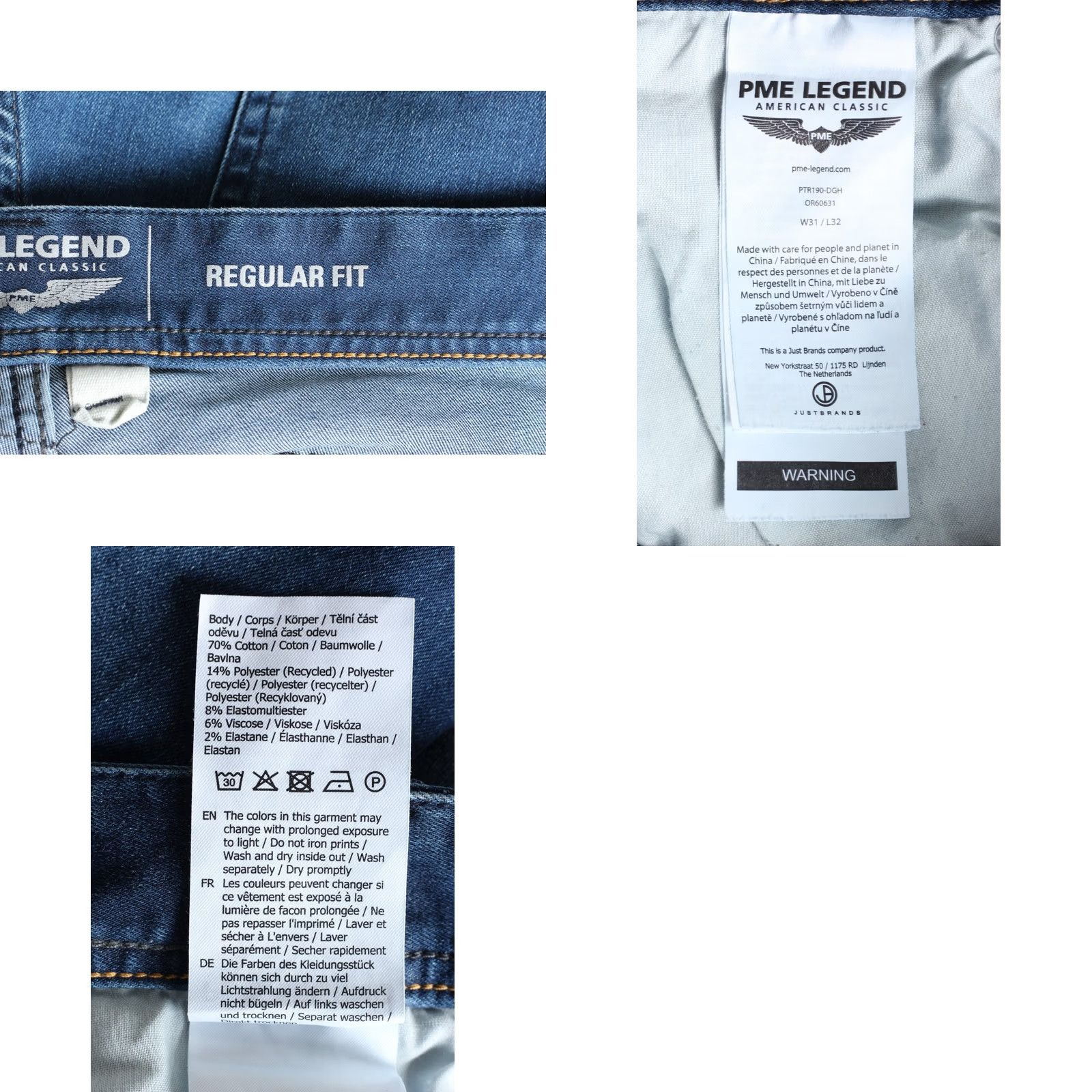 Vintage PME LEGEND GREYHOUND Jeans Men Size W31 L32 Regular Fit DZ7986 Size US 31 - 8 Thumbnail
