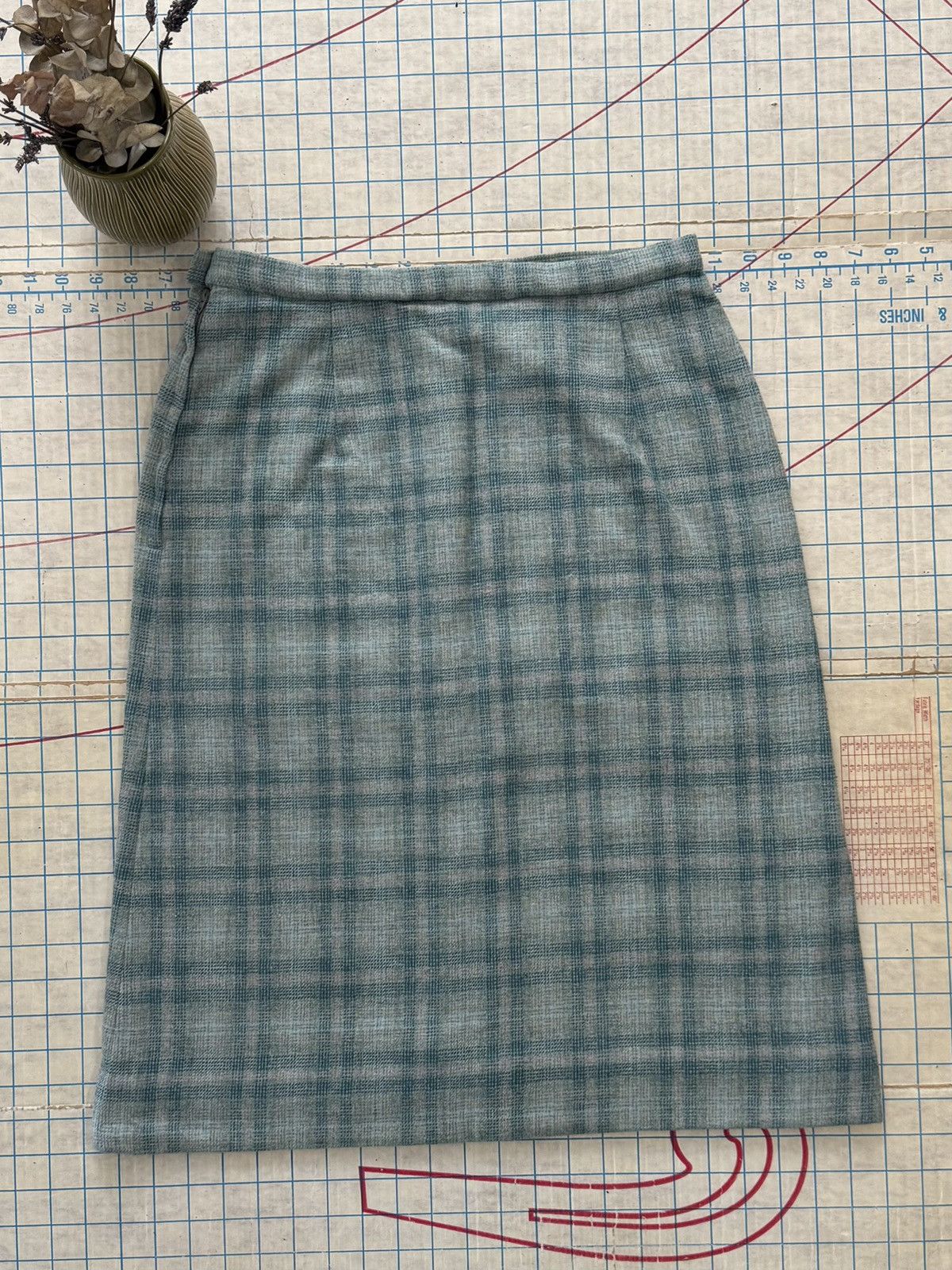 Pendleton × Vintage Vintage Pendleton Wool Plaid Skirt Made in USA Blue Size 28" / US 6 / IT 42 - 12 Thumbnail