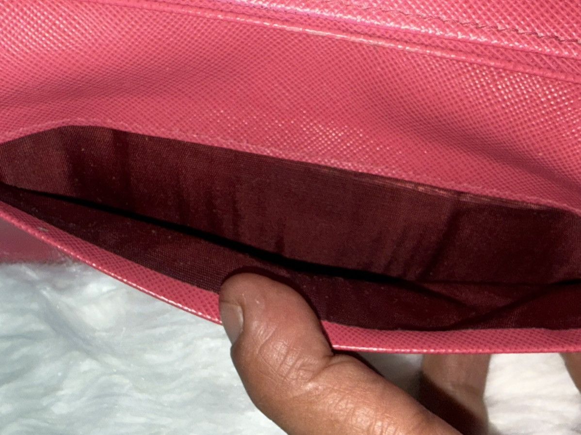 Prada Prada Pink Saffiano Long Wallet Size ONE SIZE - 7 Thumbnail