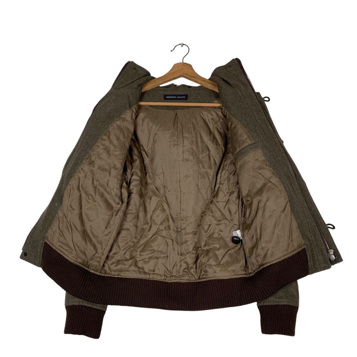 Japanese Brand 2000’s SERGEANT SALUTE Wool Hooded Jacket #1284-C58 Size US S / EU 44-46 / 1 - 13 Thumbnail