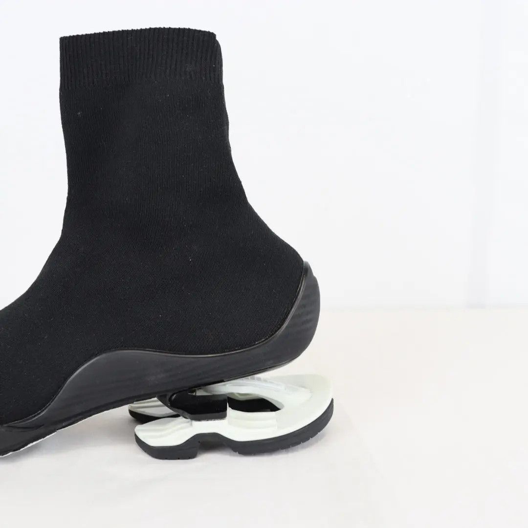 Balenciaga o1rshd1 Q:2 / Flex Five Toe Socks Boots in Black/white Size US 8 / EU 41 - 6 Thumbnail