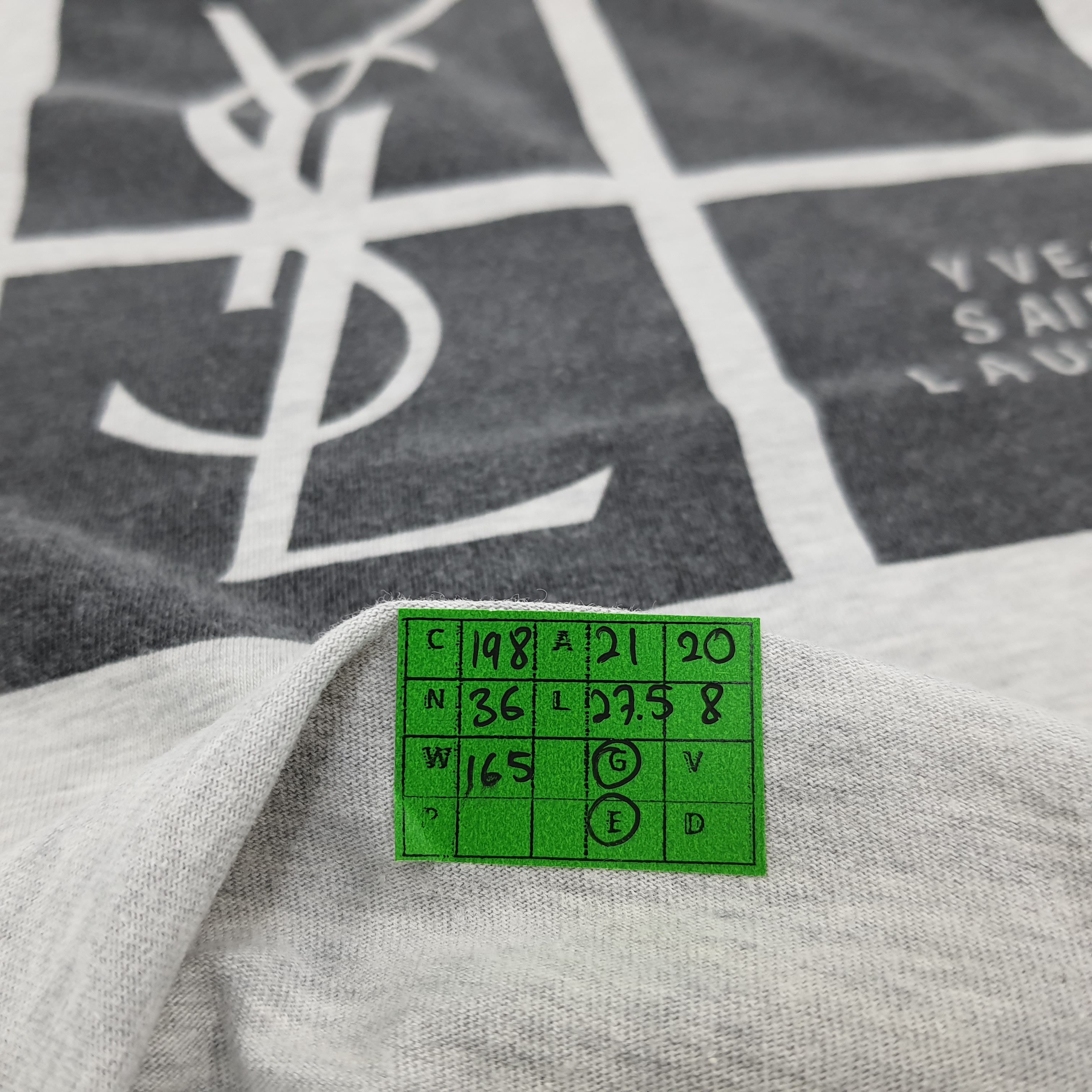 Vintage × Yves Saint Laurent Vintage Yves Saint Laurent Italian Designer Tshirt Size US L / EU 52-54 / 3 - 7 Thumbnail