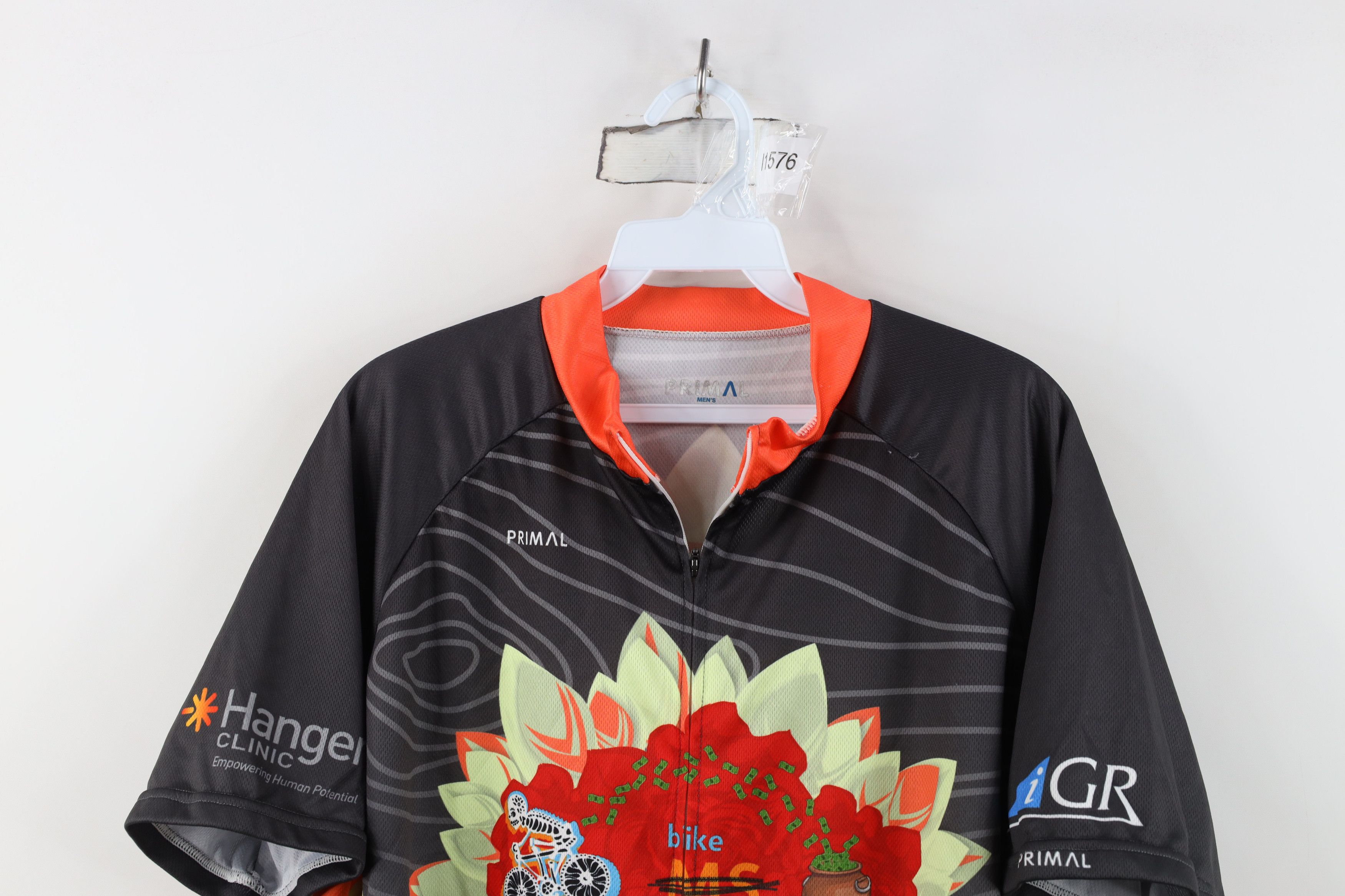 Vintage Primal Tacodeli Bike MS Charity Bicycle Cycling Jersey Shirt Size US XL / EU 56 / 4 - 2 Thumbnail