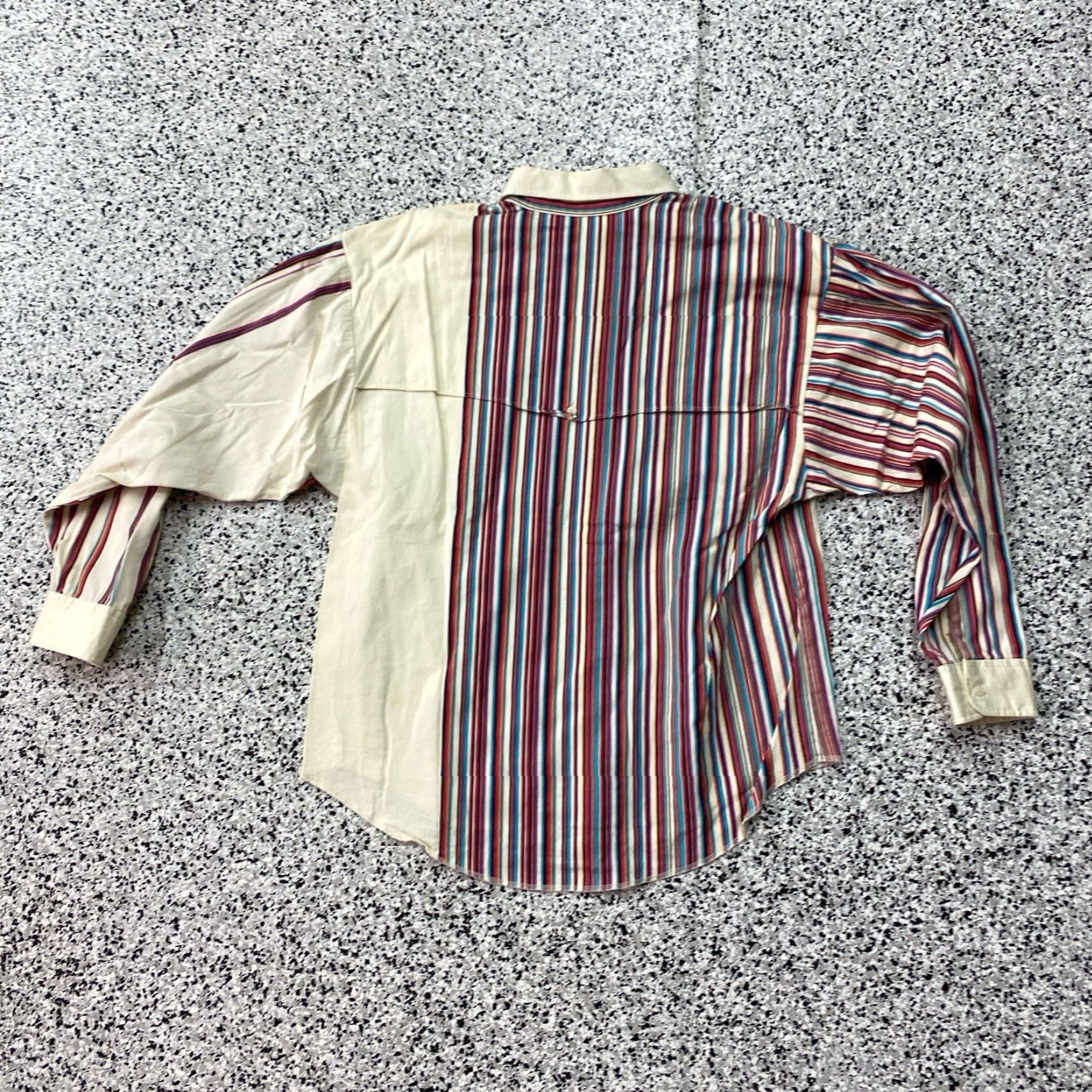 Vintage VINTAGE Panhandle Slim White Striped Rodeo Brushpopper Shirt Men Large Size US L / EU 52-54 / 3 - 5 Thumbnail