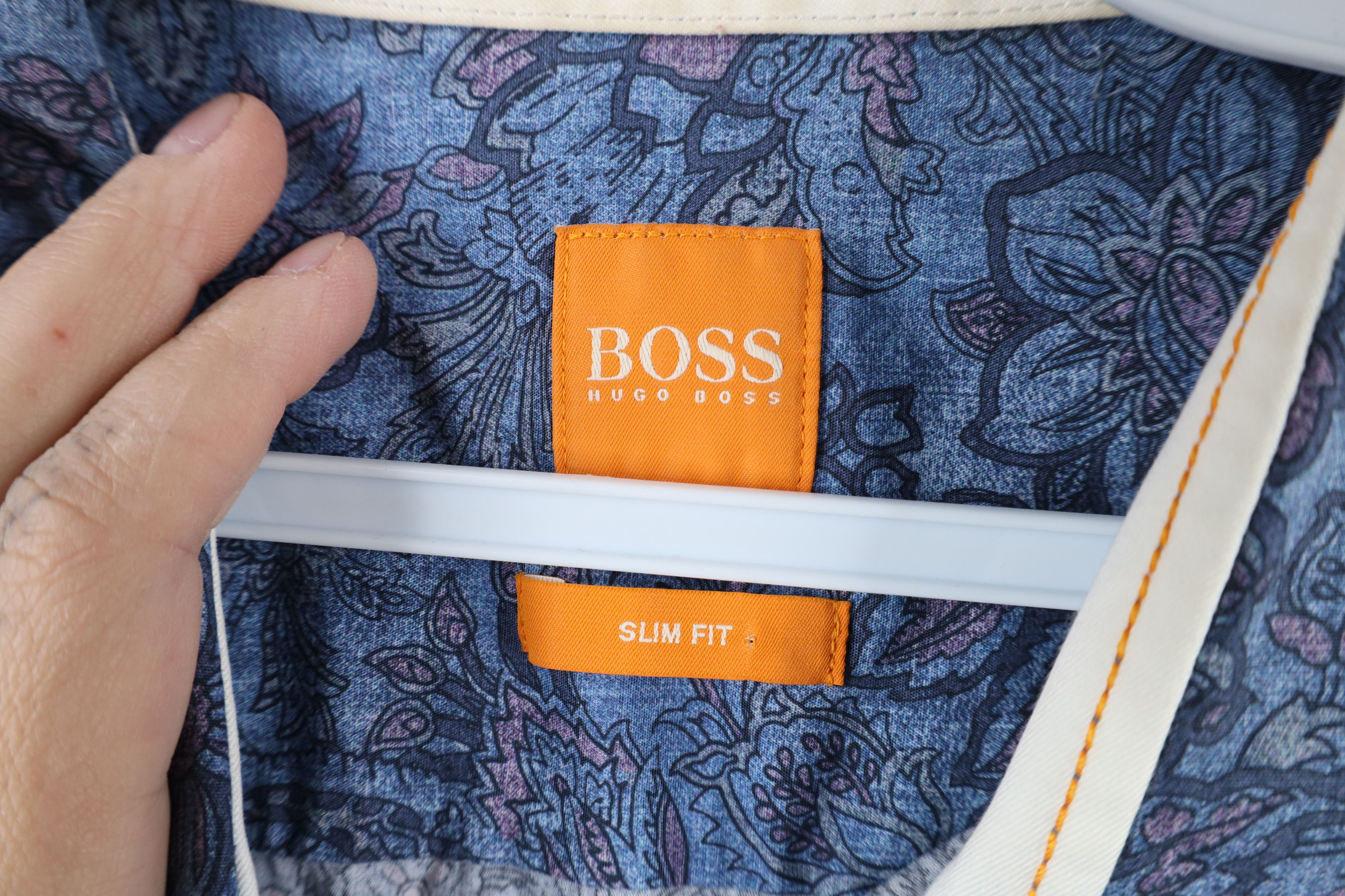 Hugo Boss × Vintage Hugo Boss Fit Rainbow Paisley Flower Collared Button Shirt Size US XL / EU 56 / 4 - 7 Thumbnail