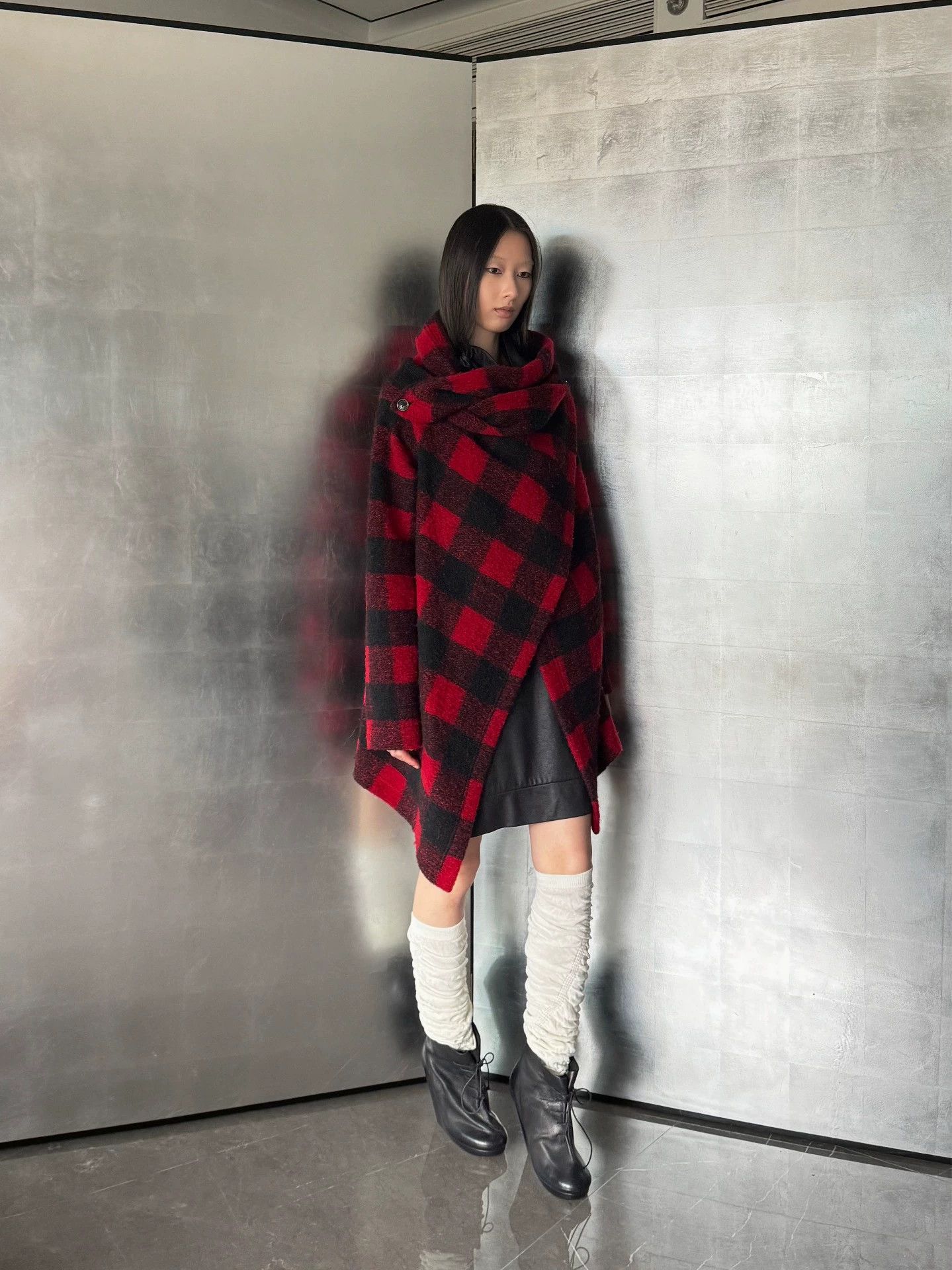 Vivienne Westwood VW Wool Check Convertible Collar Jacket Size 40 Size S / US 4 / IT 40 - 3 Thumbnail