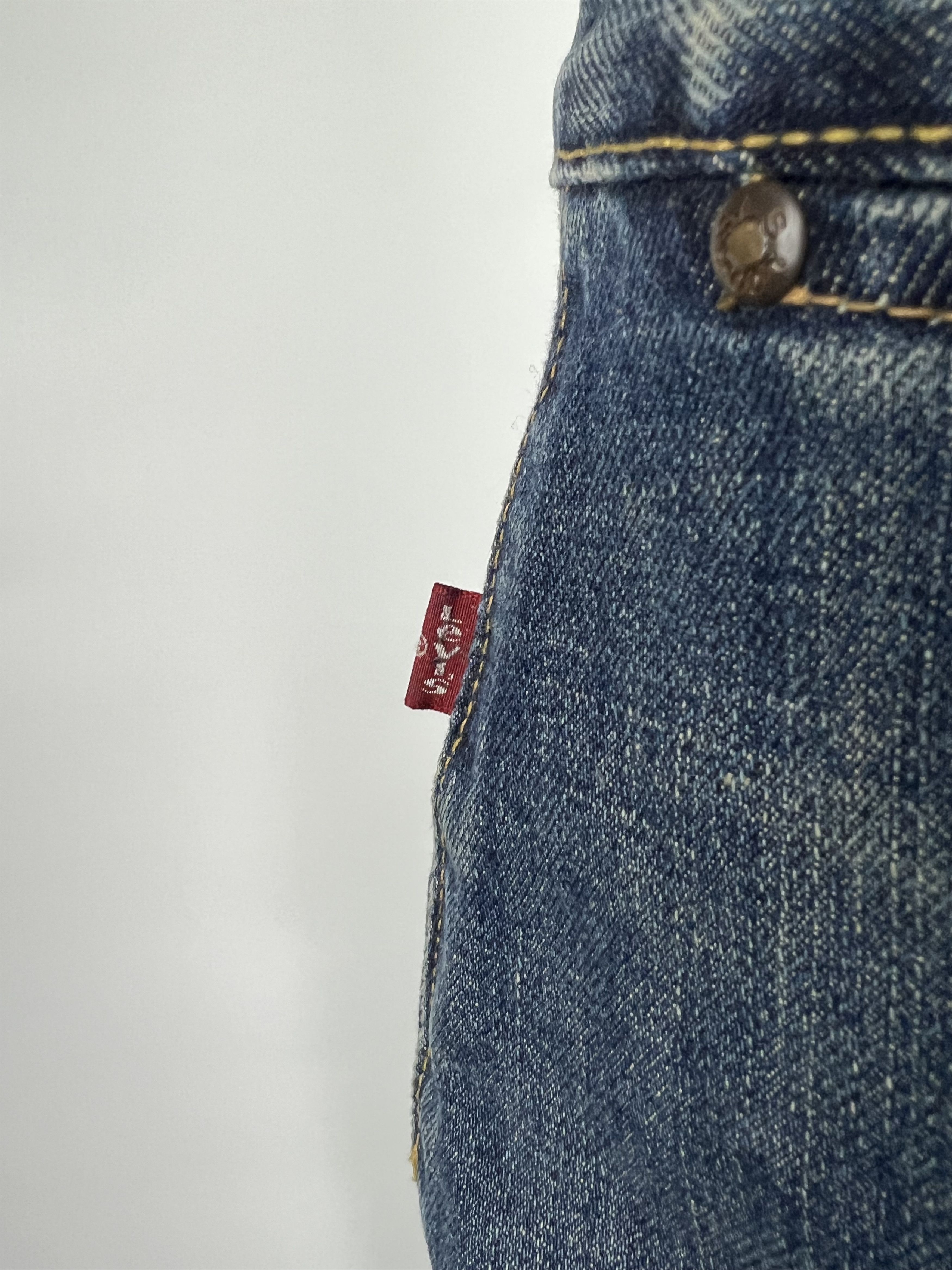 Levi's VTG Levis Blue Denim Midi Skirt Size S Y2K Size 26" / US 2 / IT 38 - 5 Thumbnail