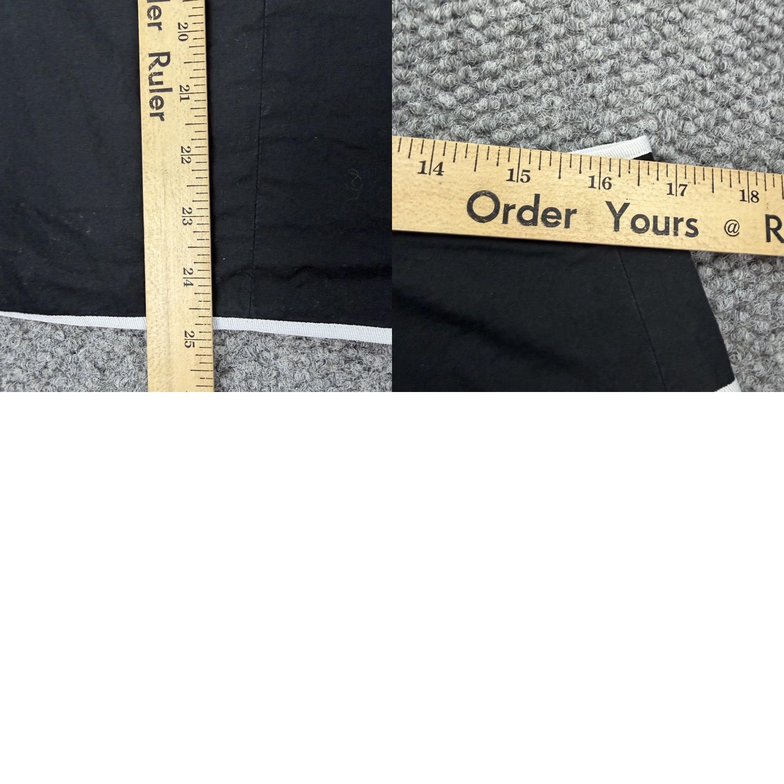 Talbots Talbots Skirt Women 12 A-Line Knee Length Black Cotton Lined Pockets Zip Size 34" / US 12 / IT 48 - 8 Thumbnail