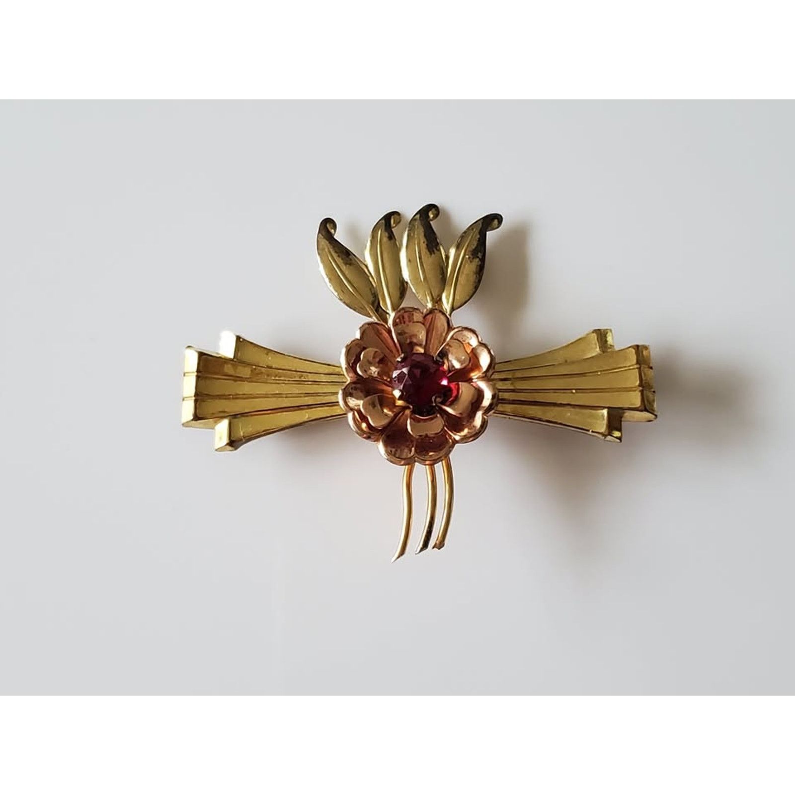 Other Vintage 1940s Gold-fill Harry Iskin Floral Brooch Size ONE SIZE - 3 Thumbnail