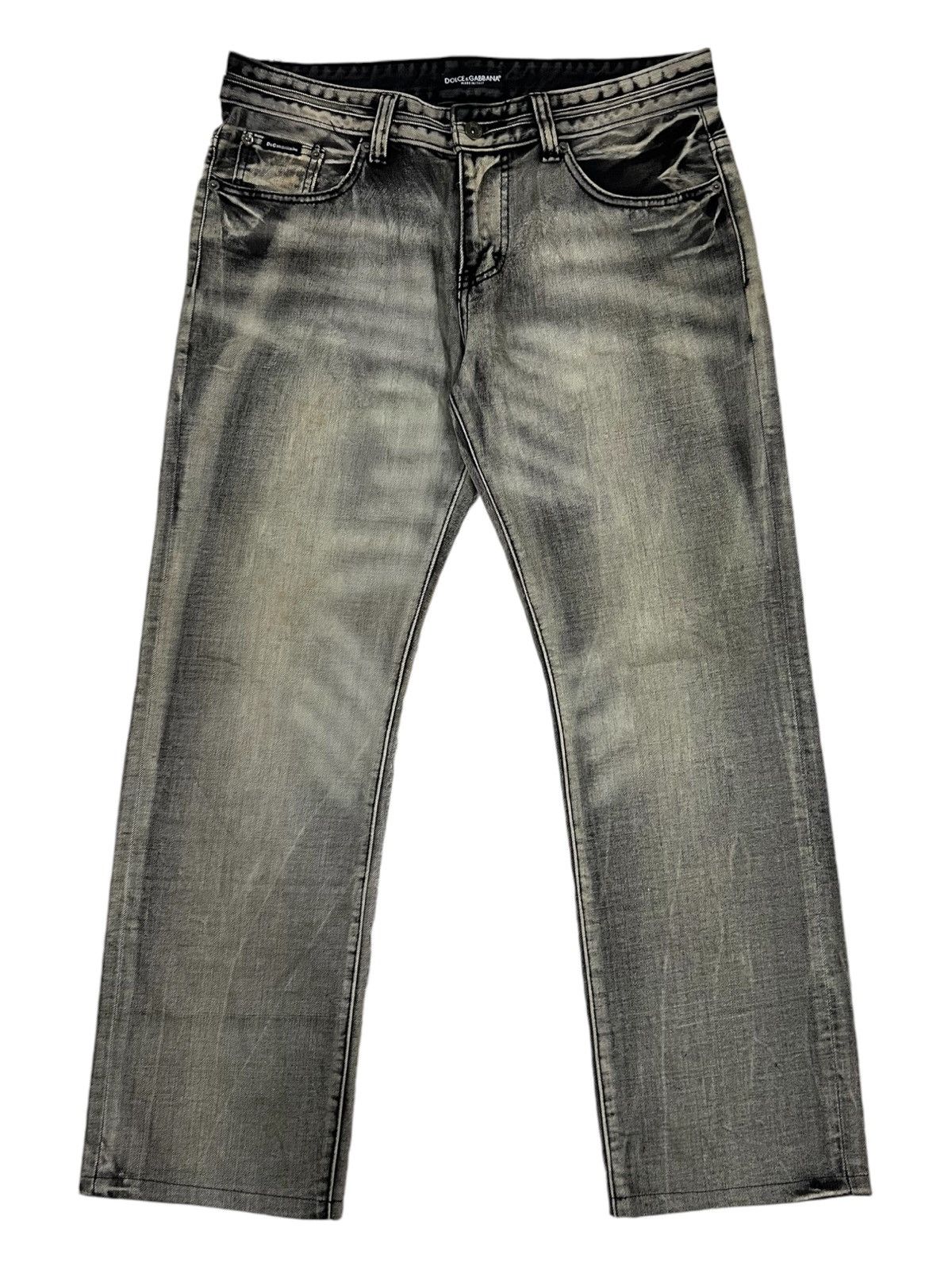 Dolce & Gabbana AW04 Dolce & Gabbana Beautiful Faded Wash Baggy Jeans Denim Size US 35 - 5 Thumbnail