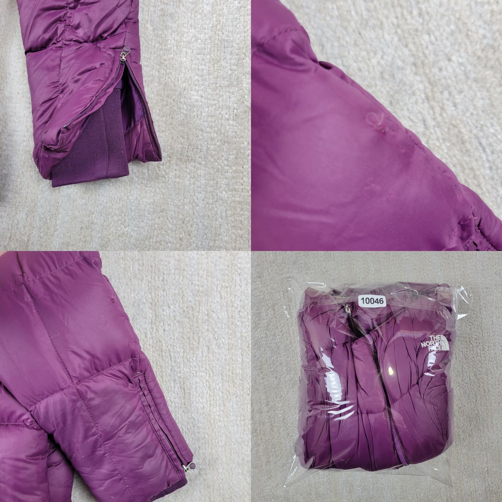 The North Face The North Face Down Puffer Jacket Women M Purple Full Zip Hooded Quilted Snow Jacket Size M / US 6-8 / IT 42-44 - 9 Thumbnail