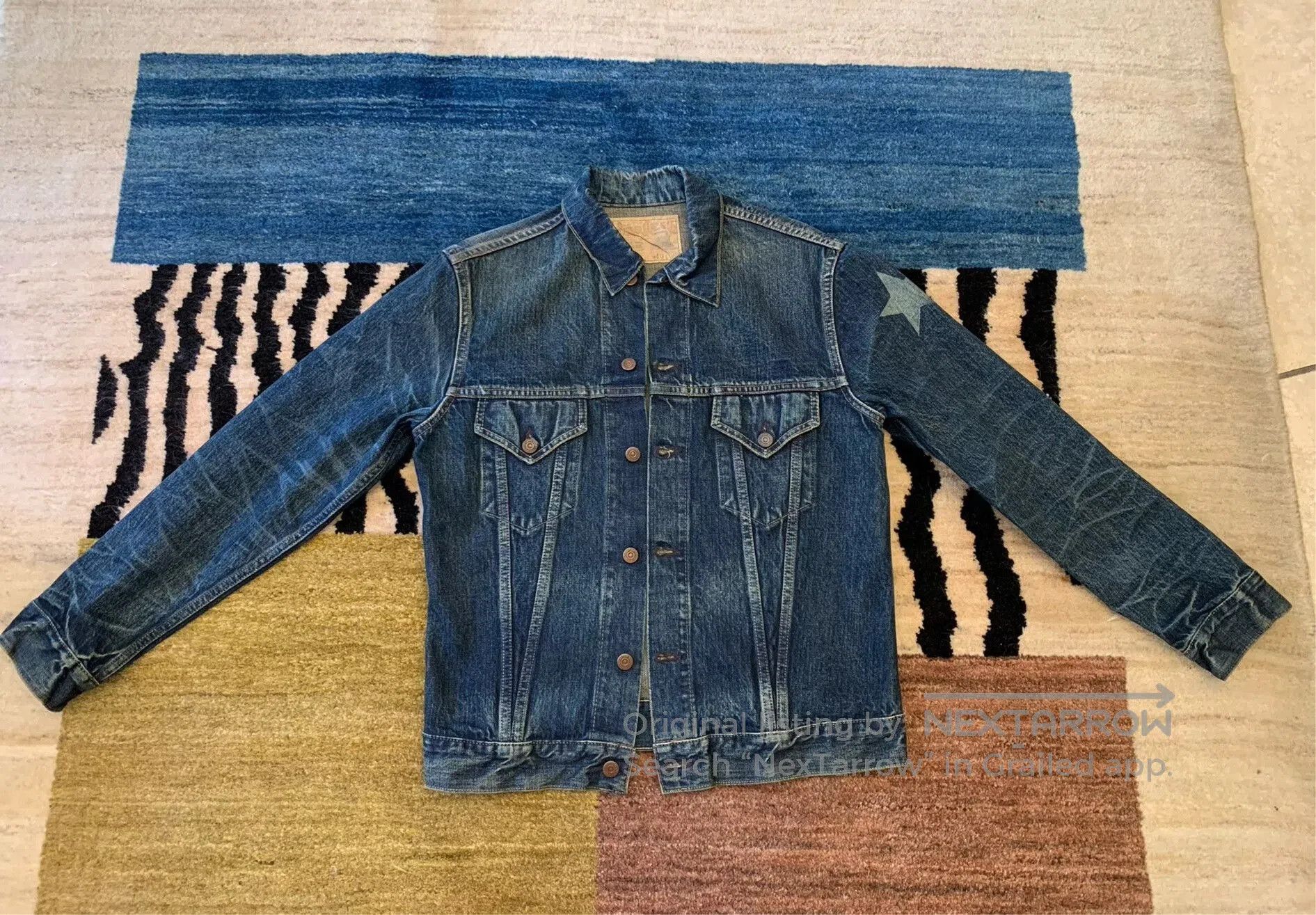 Sugar Cane Sugar Cane 901 Washed Denim Jacket. Size US XXS / EU 40 - 1 Thumbnail