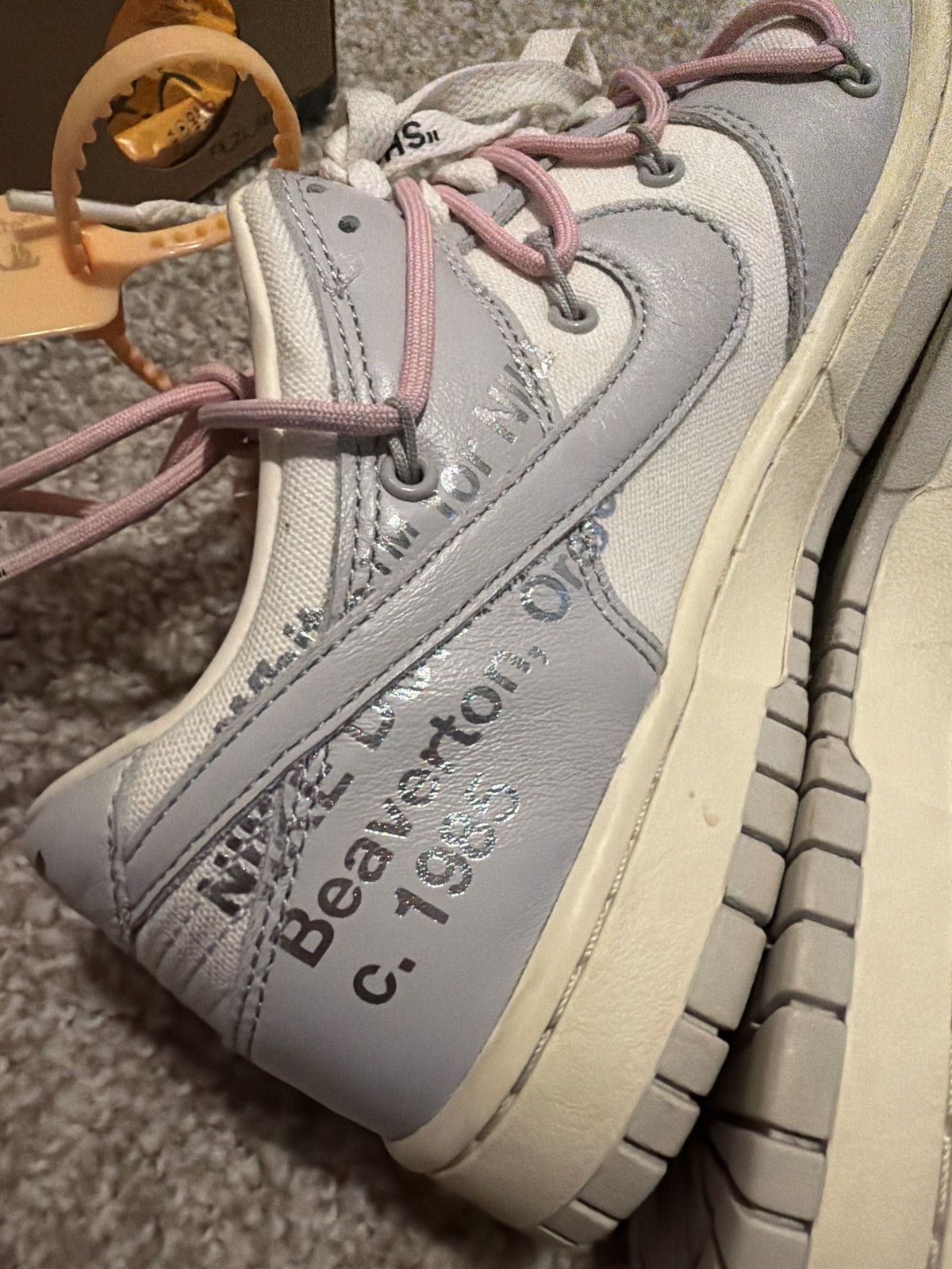 Nike × Off-White Nike Off White Dunks Lot 9 of 50 Size US 8.5 / EU 41-42 - 9 Thumbnail