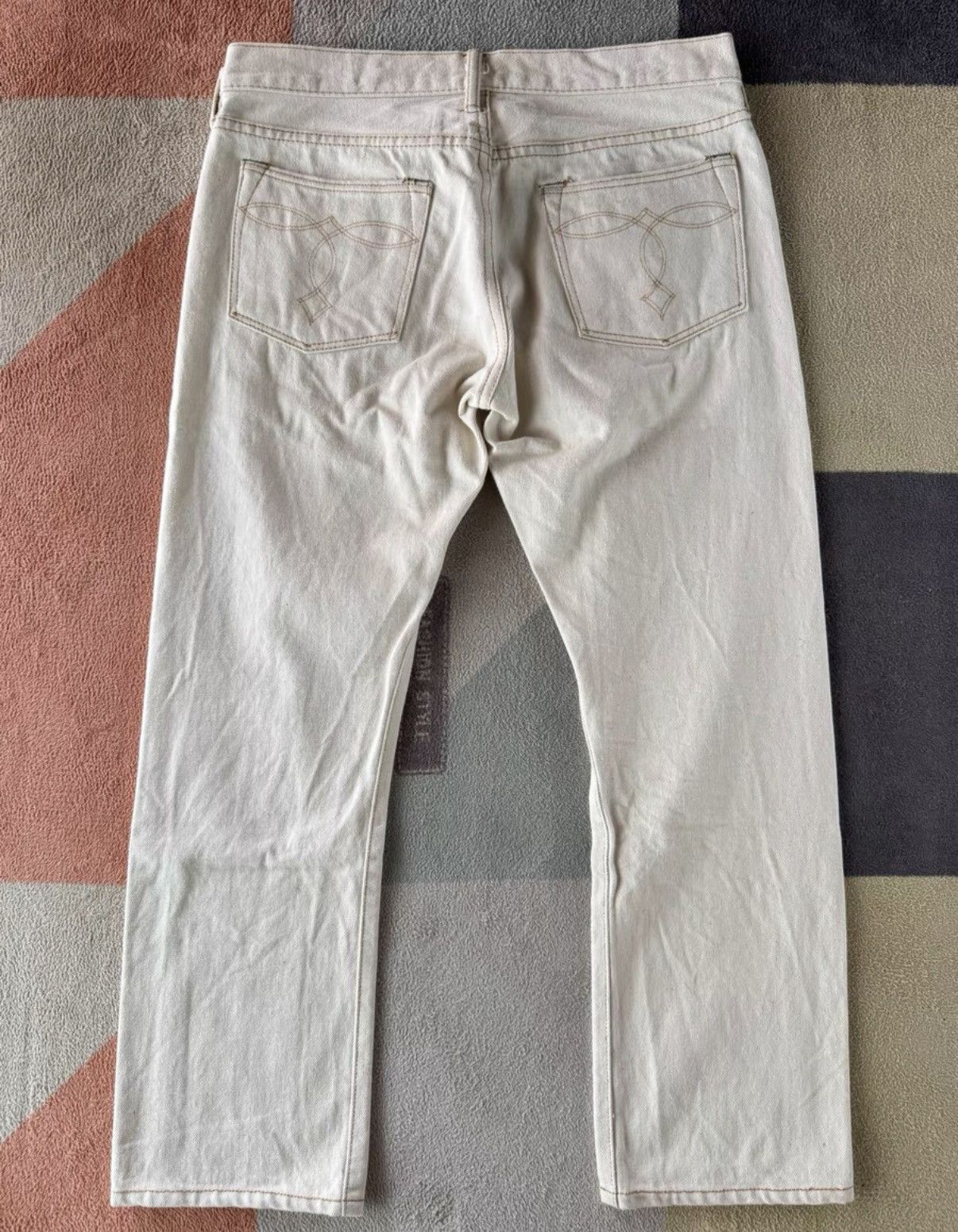 RRL Ralph Lauren RRL Ralph Lauren Double RL White Slim Boot Cut Jeans K22 Size US 30 / EU 46 - 6 Thumbnail