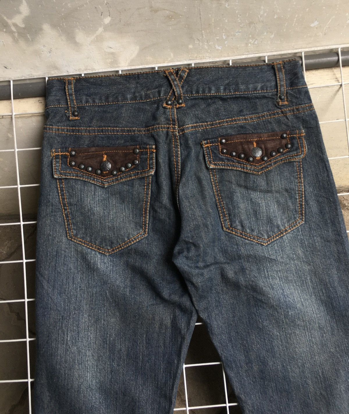 14th Addiction 291295 Labo Studs Flared Denim Pants Size US 32 / EU 48 - 5 Thumbnail