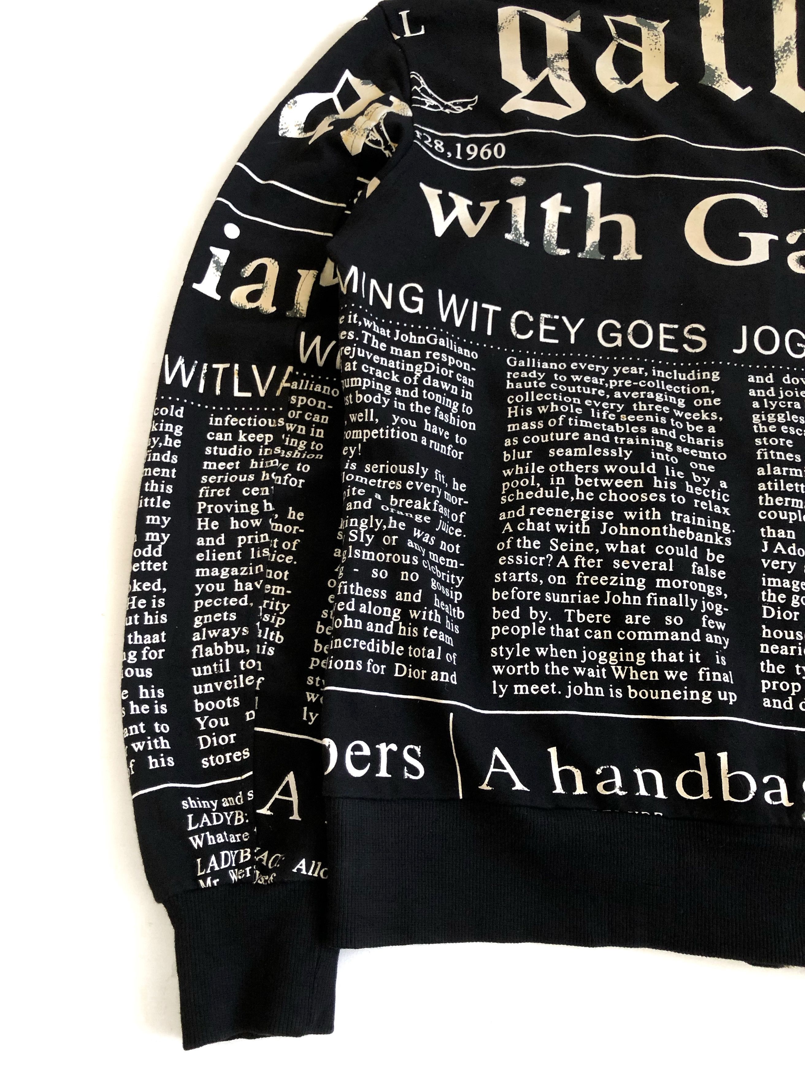John Galliano VINTAGE GAZETTE BEACH WEAR ZIPPER HOODIE Size US L / EU 52-54 / 3 - 15 Thumbnail