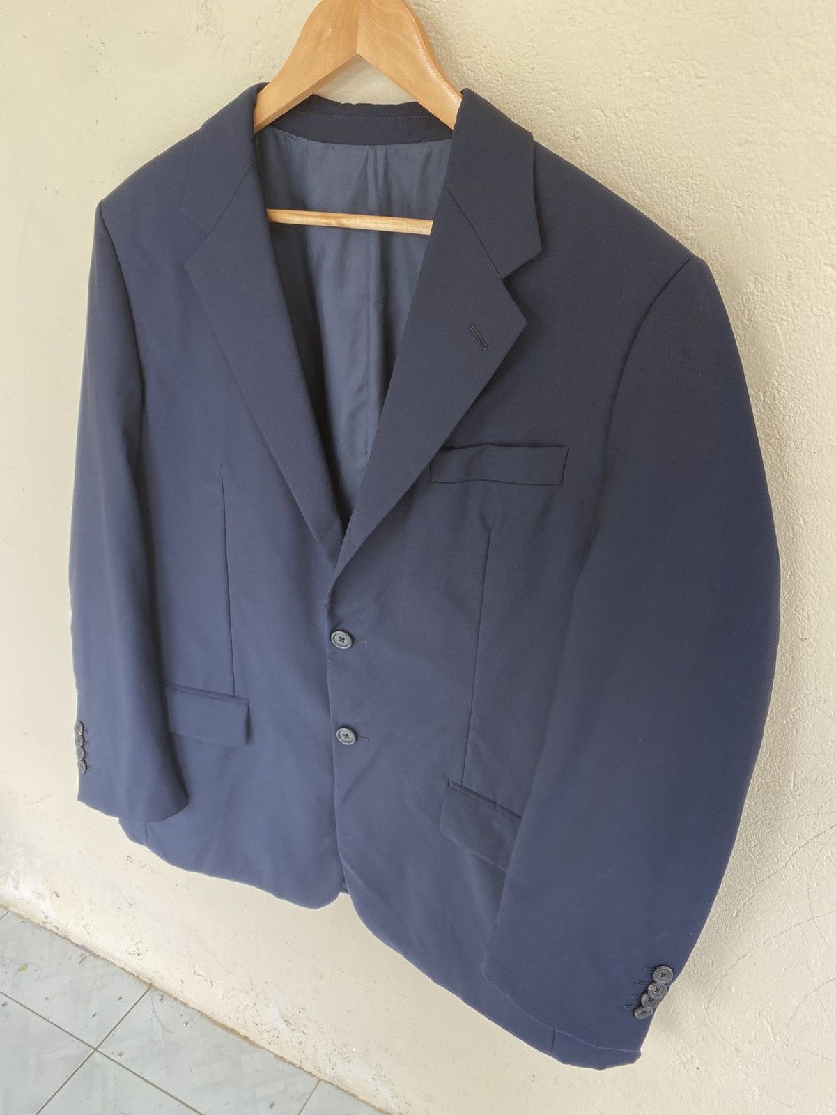 Prada Prada Blazers In Dark Blue Size 54R - 3 Thumbnail