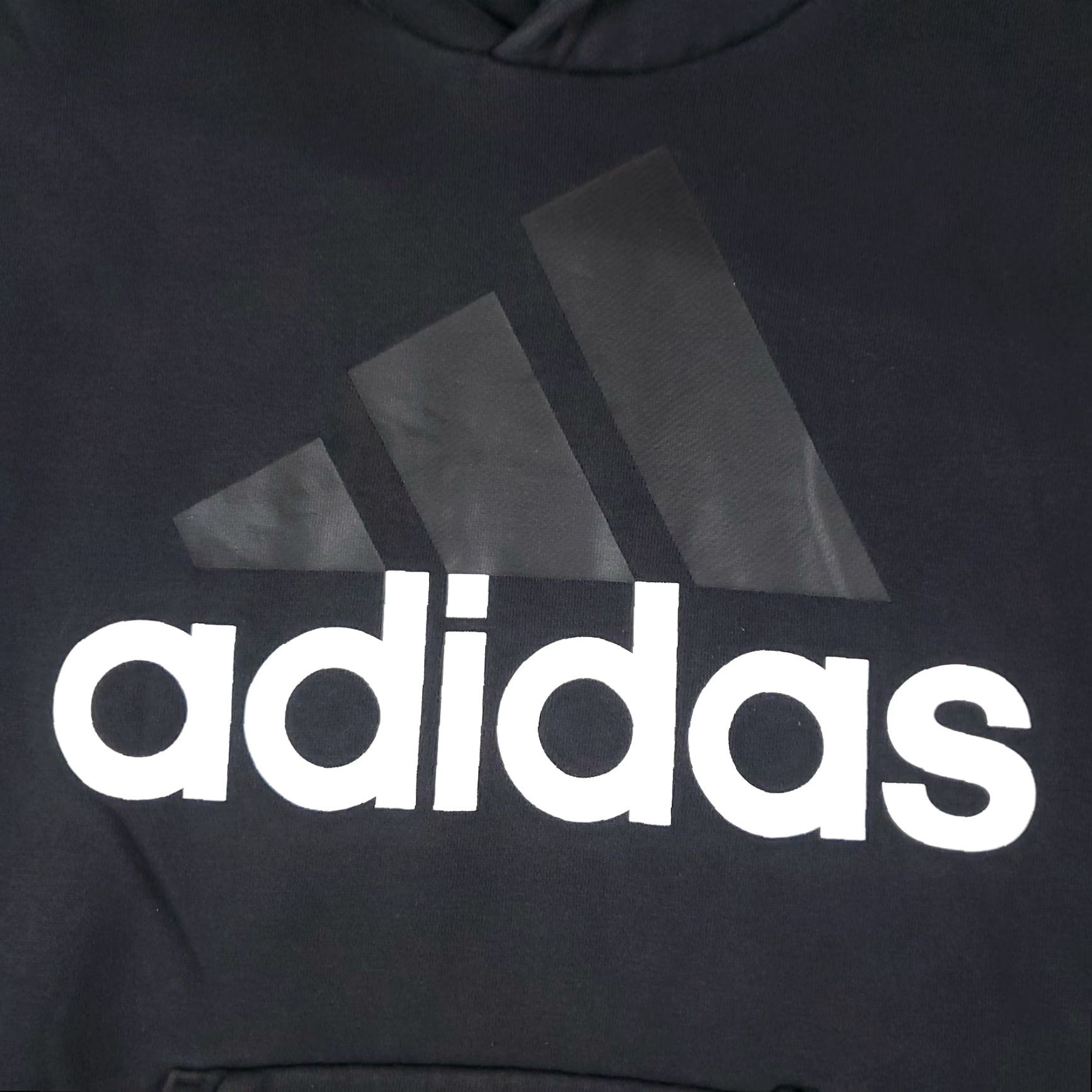 Adidas Adidas Hoodie Mens Small Black Pullover Sweatshirt Mock Neck Logo Pocket All Seasons Sports Size US S / EU 44-46 / 1 - 2 Thumbnail