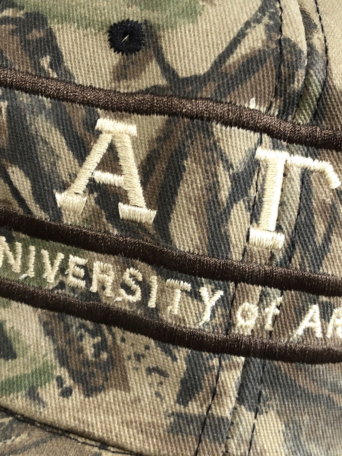 Realtree Vtg 90s Alpha Gamma Phi University of Arkansas Camo Snapback Size ONE SIZE - 2 Thumbnail