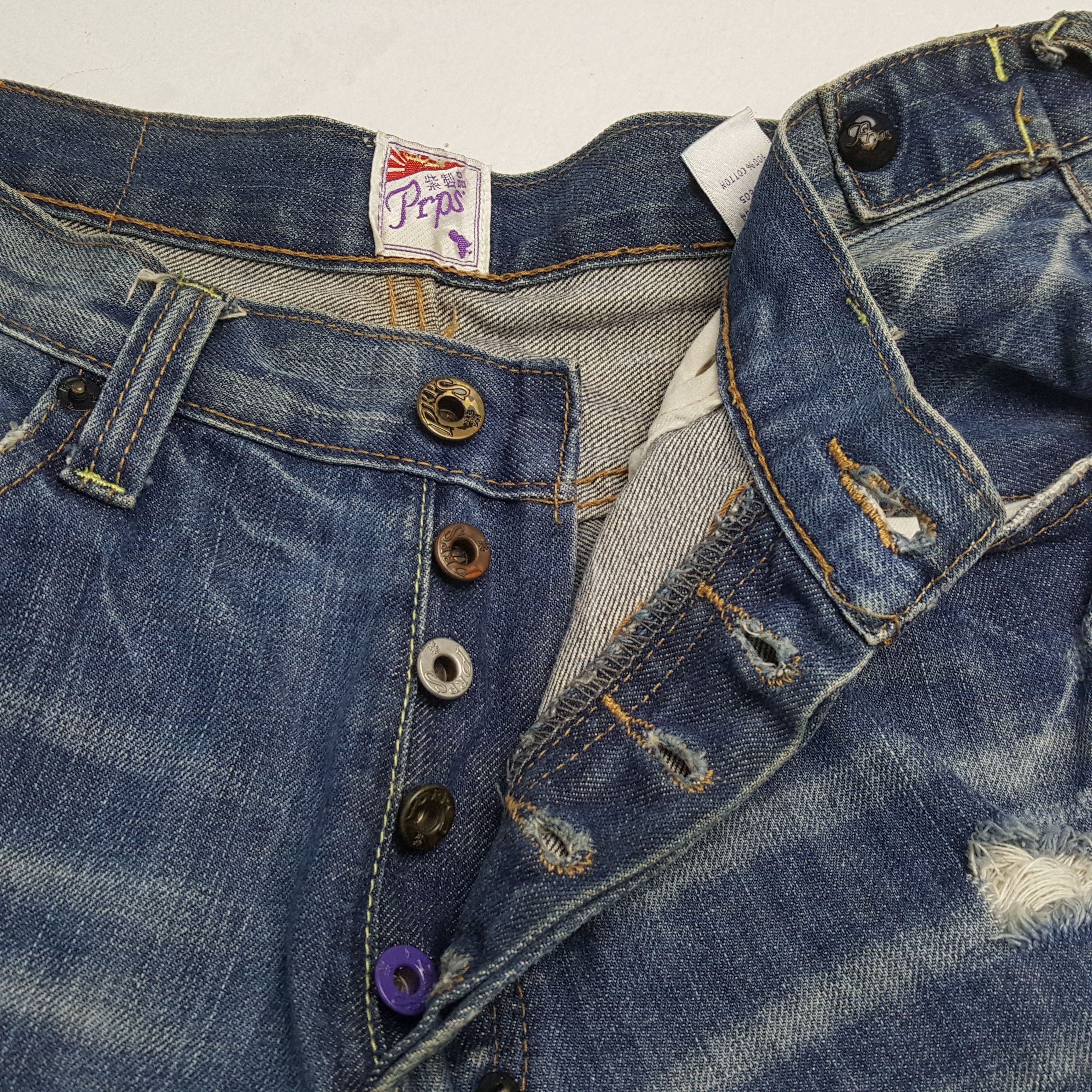 Prps × Vintage PRPS Fashion Designer Style Streetwear Jeans Size US 32 / EU 48 - 12 Thumbnail