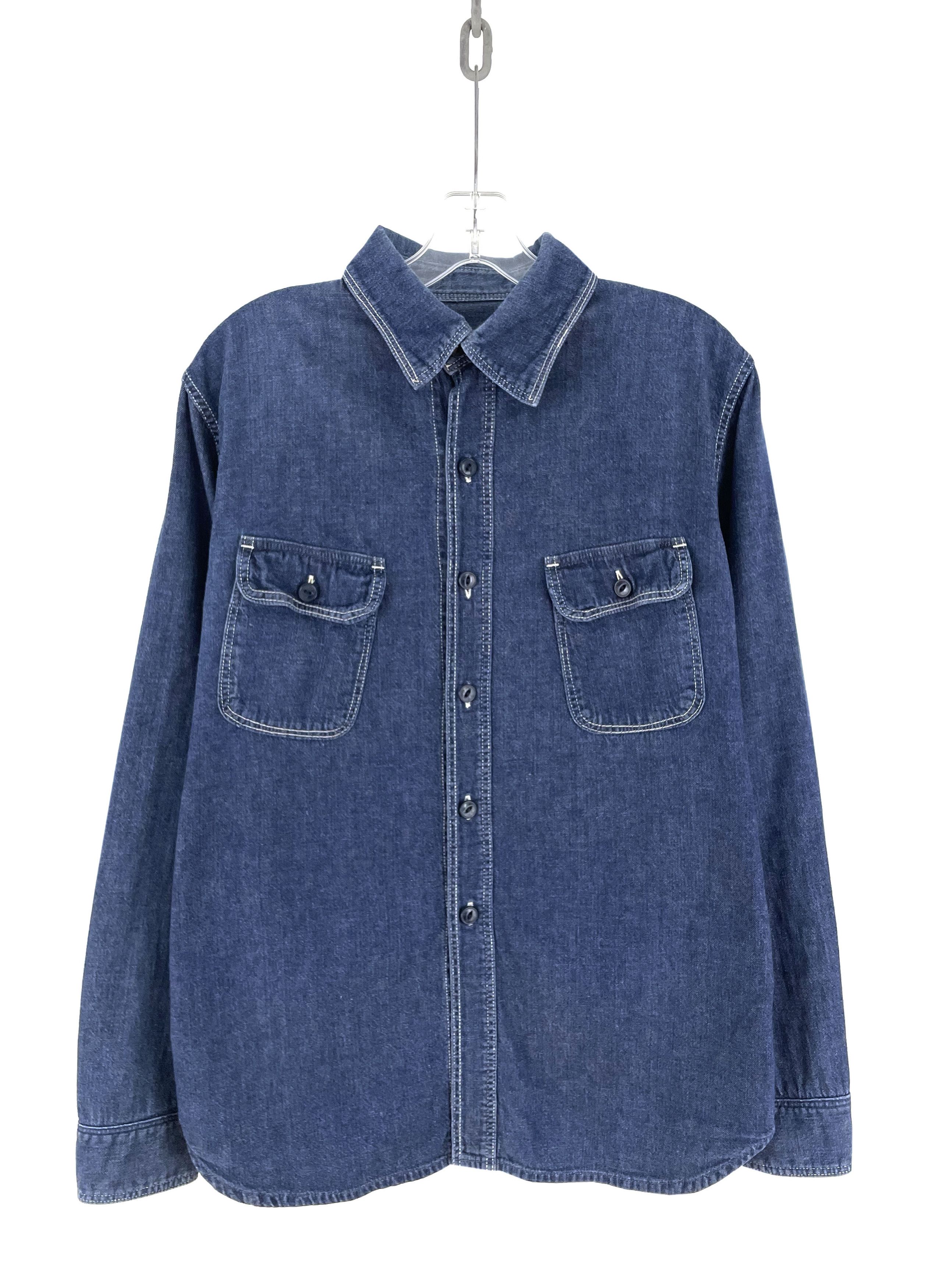 Kapital Cargo Denim Shirt Size US L / EU 52-54 / 3 - 1 Thumbnail