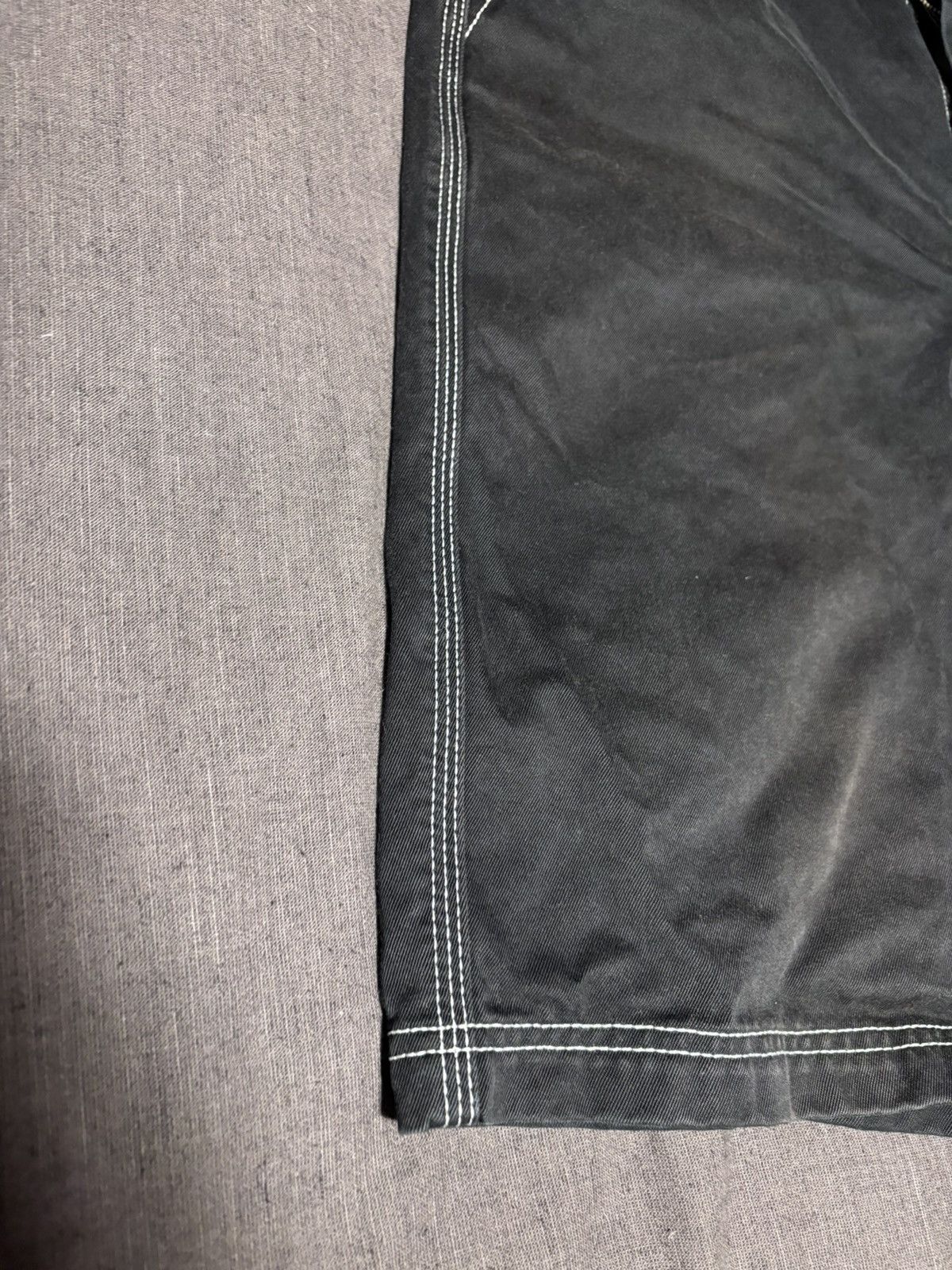 Heron Preston HERON PRESTON | Black Contrast Stitch Wide Leg Shorts Size US 30 / EU 46 - 4 Thumbnail