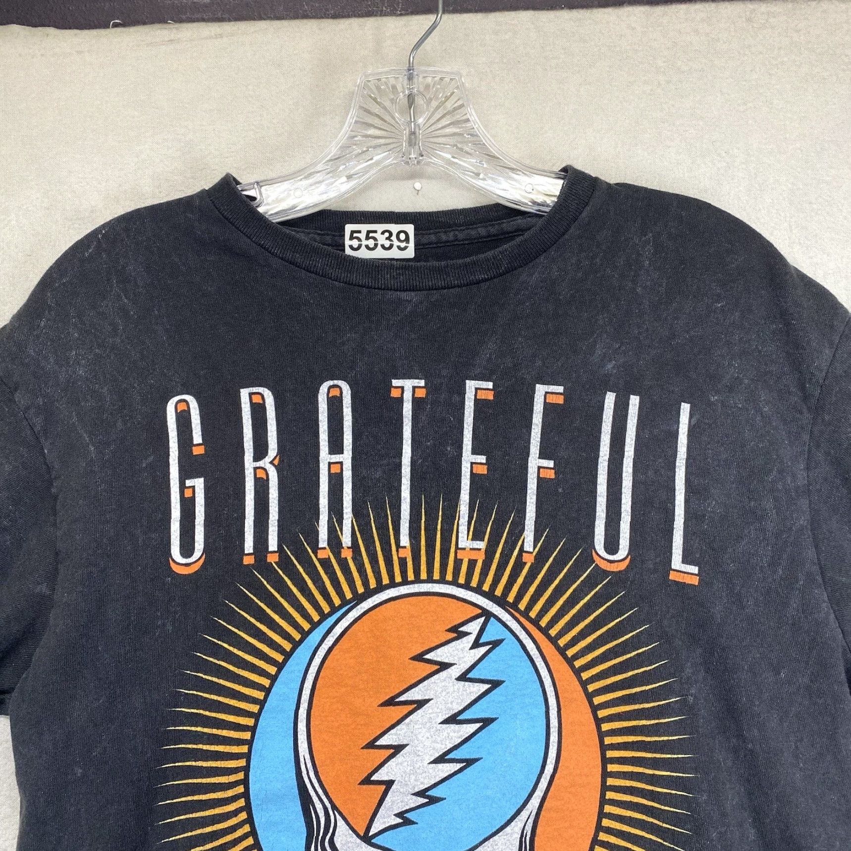 Logo 7 VINTAGE Grateful Dead Logo T-Shirt Short Sleeve Men’s Small Black Graphic Print All Seasons Size US S / EU 44-46 / 1 - 4 Thumbnail