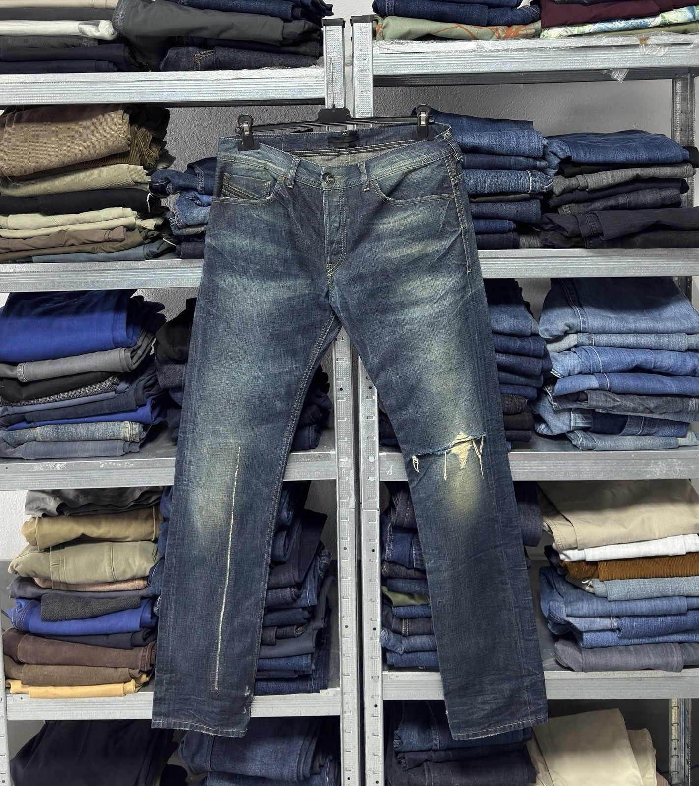 Diesel Black Gold Diesel Black Gold Distressed Denim Jeans Made in Italy Size US 31 - 1 Thumbnail