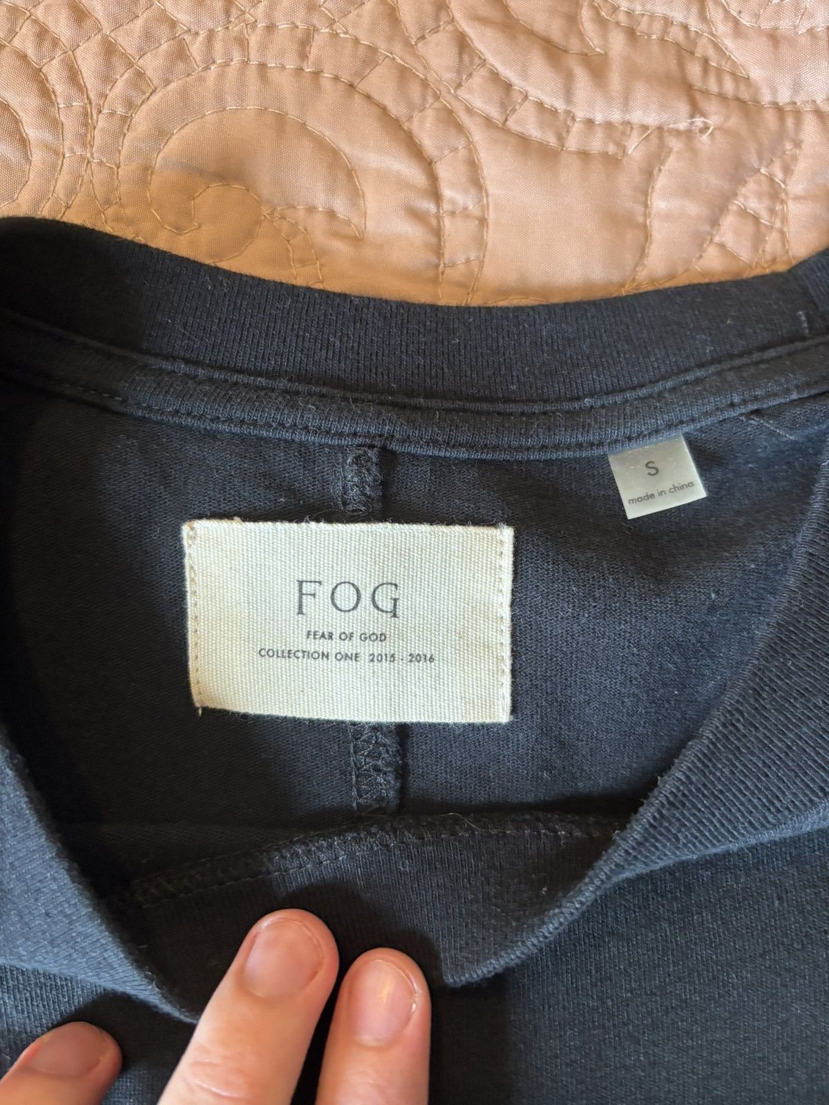 Fear of God F.O.G. x Pacsun black longline tee Size US S / EU 44-46 / 1 - 4 Thumbnail