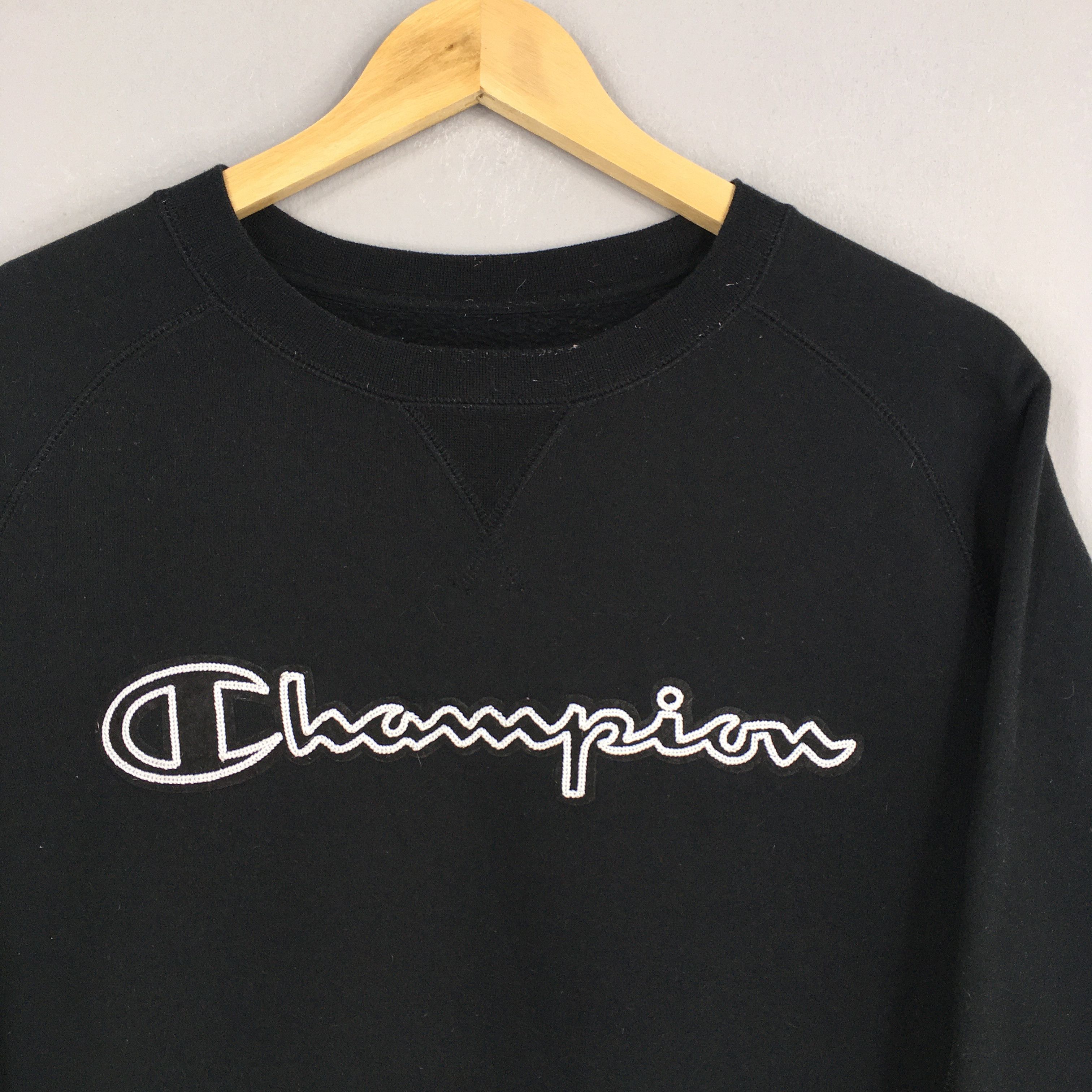 Champion × Vintage Vintage Champion Authentic Apparel Black Jumper S Size US S / EU 44-46 / 1 - 2 Thumbnail