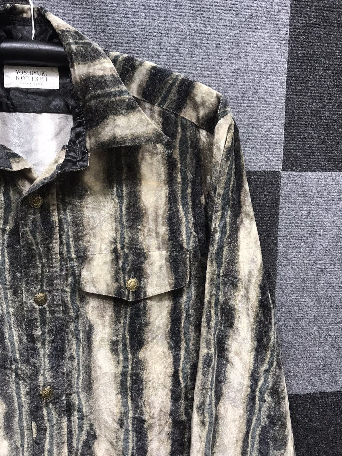 Vintage × Yoshiyuki Konishi Archival YOSHIYUKI KONISHI Ficce Uomo Stripe Jacquard Shirt Size US M / EU 48-50 / 2 - 3 Thumbnail