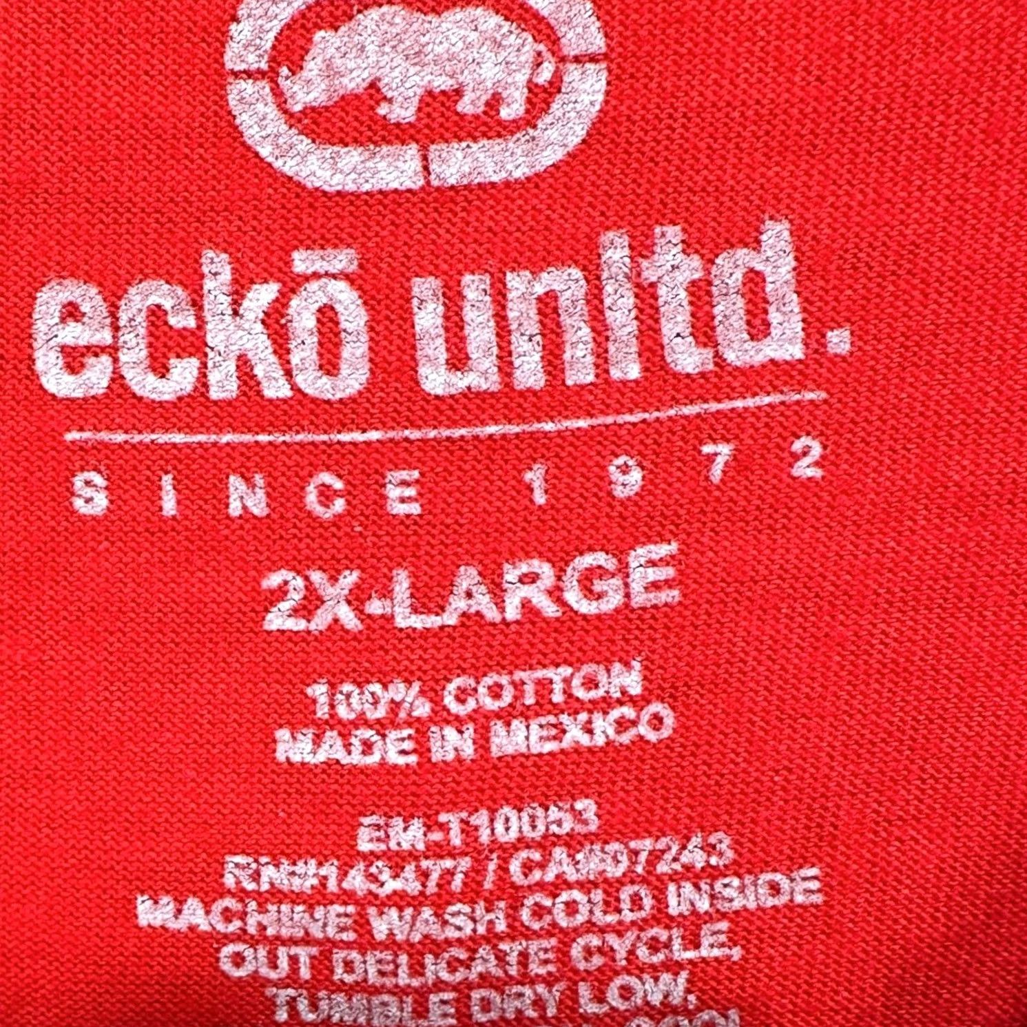 Ecko Unltd. Ecko Unltd. Mens T-Shirt 2XL Red Graphic Print Short Sleeve Tee Cotton NEW Size US XXL / EU 58 / 5 - 5 Thumbnail