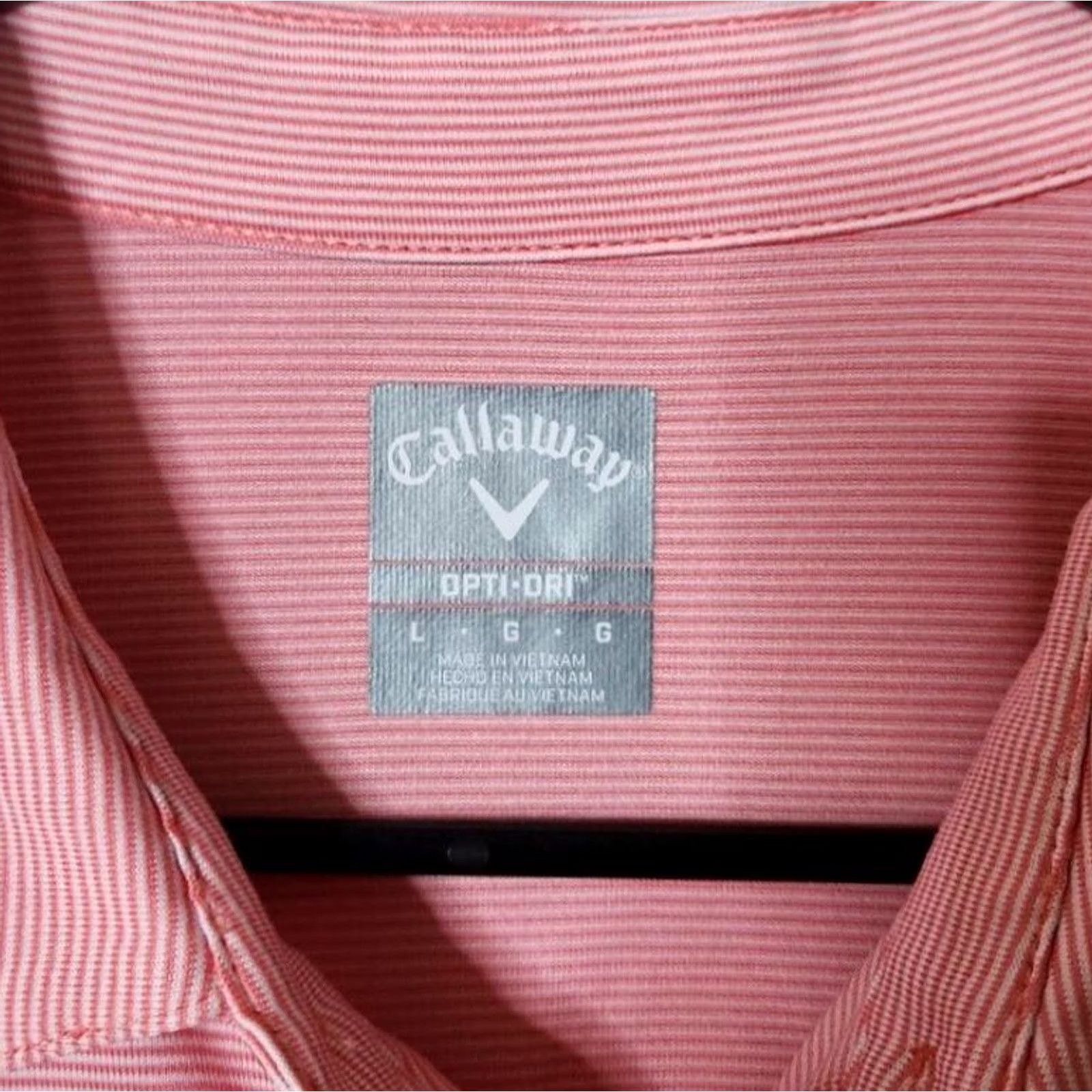 Callaway Callaway Polo Shirt Mens L Striped Golf/Tech Short Sleeve Pink Size US L / EU 52-54 / 3 - 7 Thumbnail