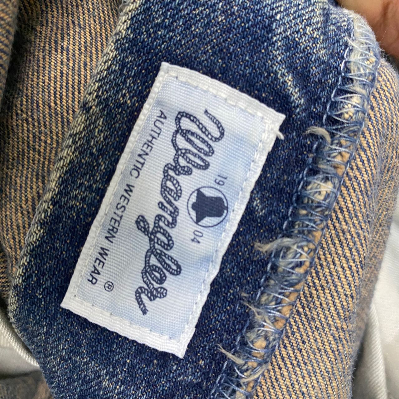 Vintage Vintage Wrangler Buckle Back Selvegde Distressed Denim Size US 31 - 19 Thumbnail