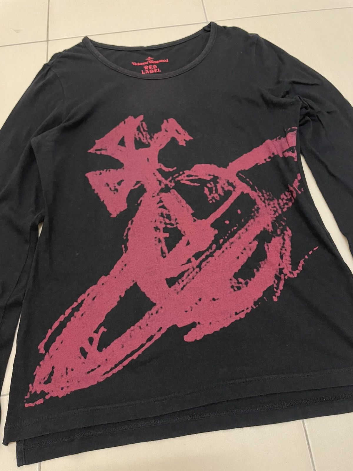 Vivienne Westwood Red Label Big Logo Orb Long Sleeve Tshirt