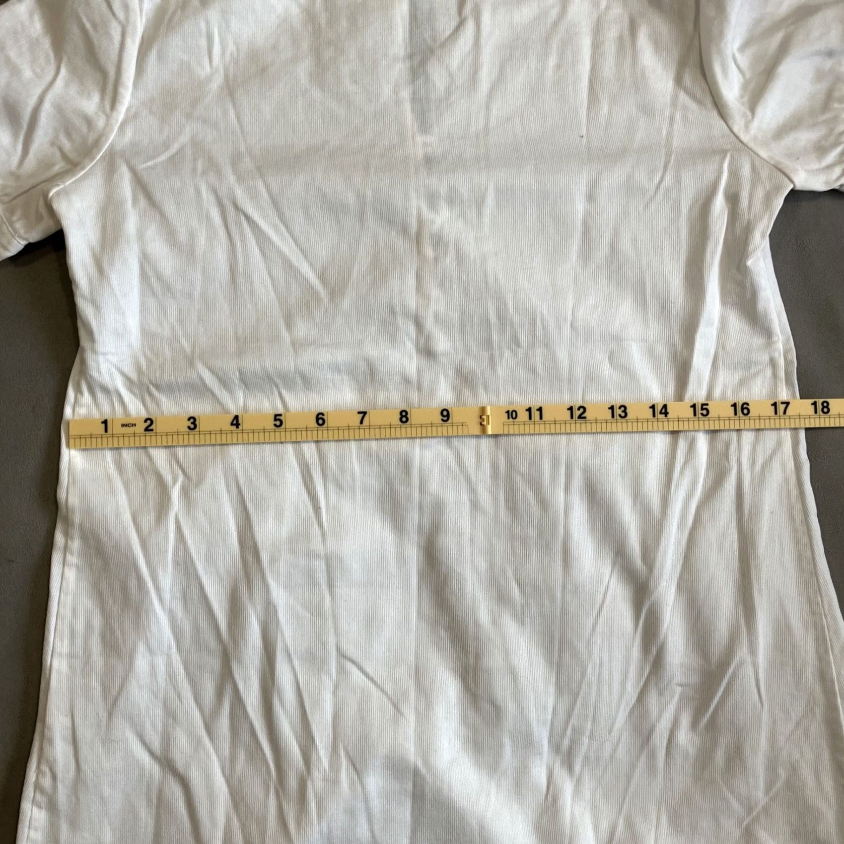 Vintage James Coviello Blouse Shirt Womens XS Ivory Short Sleeve V-Neck 5 Buttons Cotton Solid Size XS / US 0-2 / IT 36-38 - 6 Thumbnail