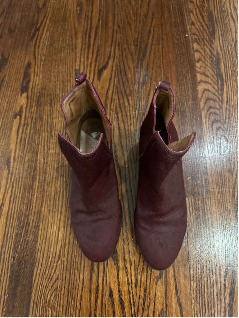 Jeffrey Campbell Jeffrey Campbell Ankle Boots Size 38.5 Burgundy Size US 8 / IT 38 - 3 Thumbnail