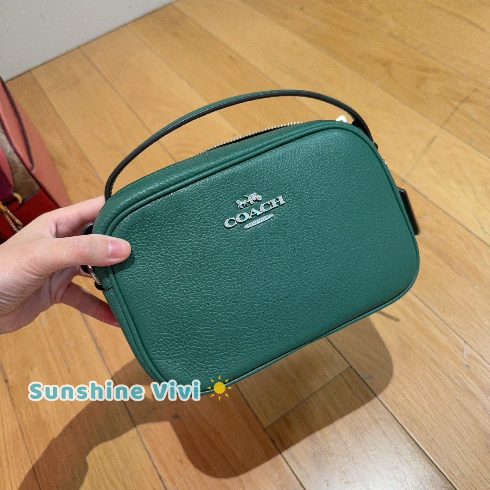 NWT Coach Mini Jamie Camera Crossbody Bag Cq875 Shamrock in Green, Women's